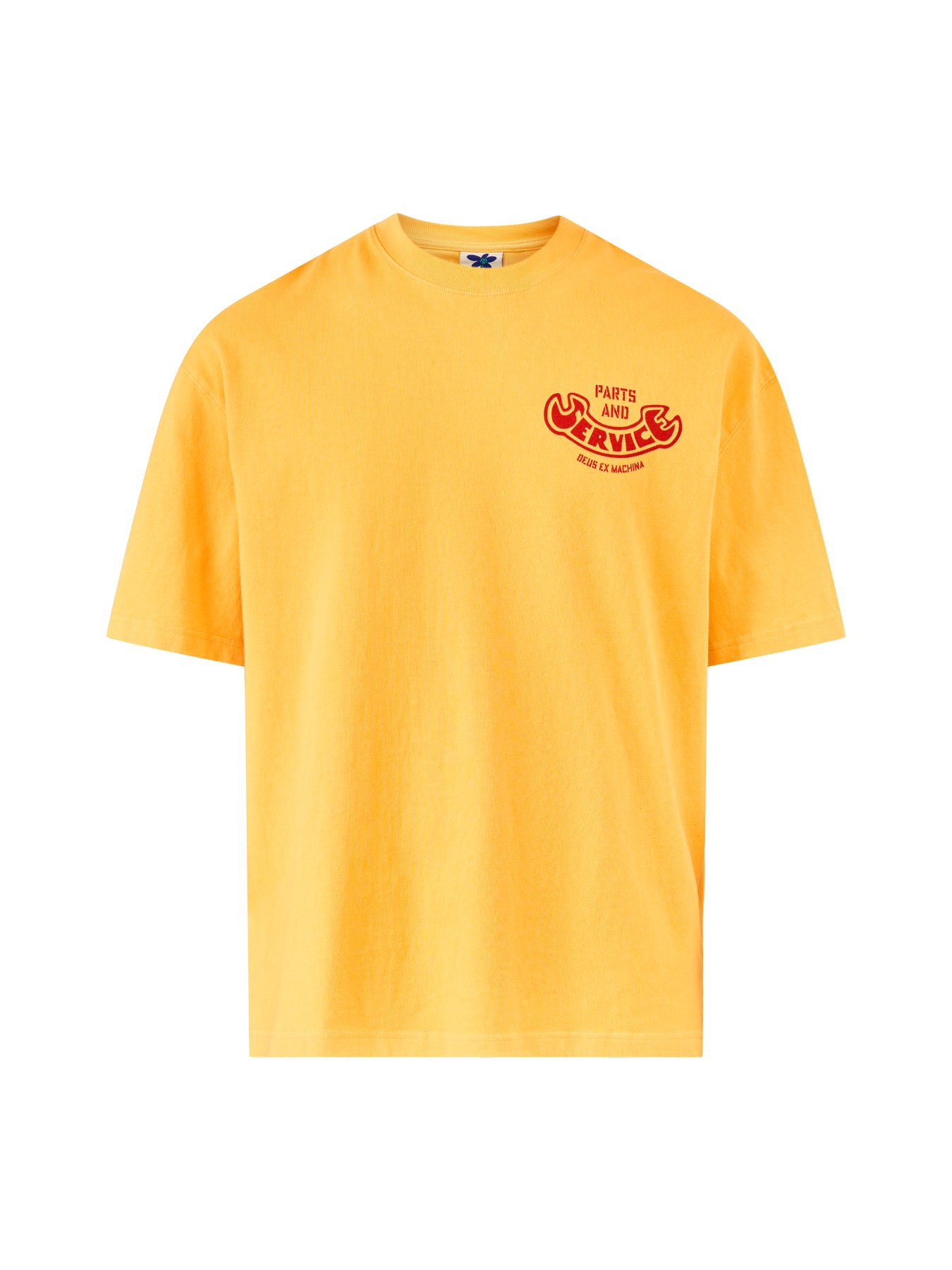 Graphic Recycled Cotton T-Shirt Yellow
