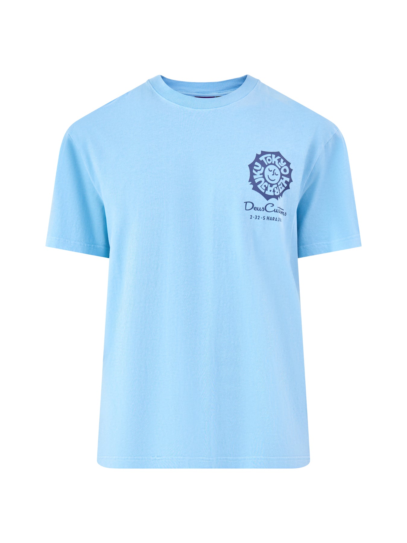 Graphic Recycled Cotton T-Shirt Blue