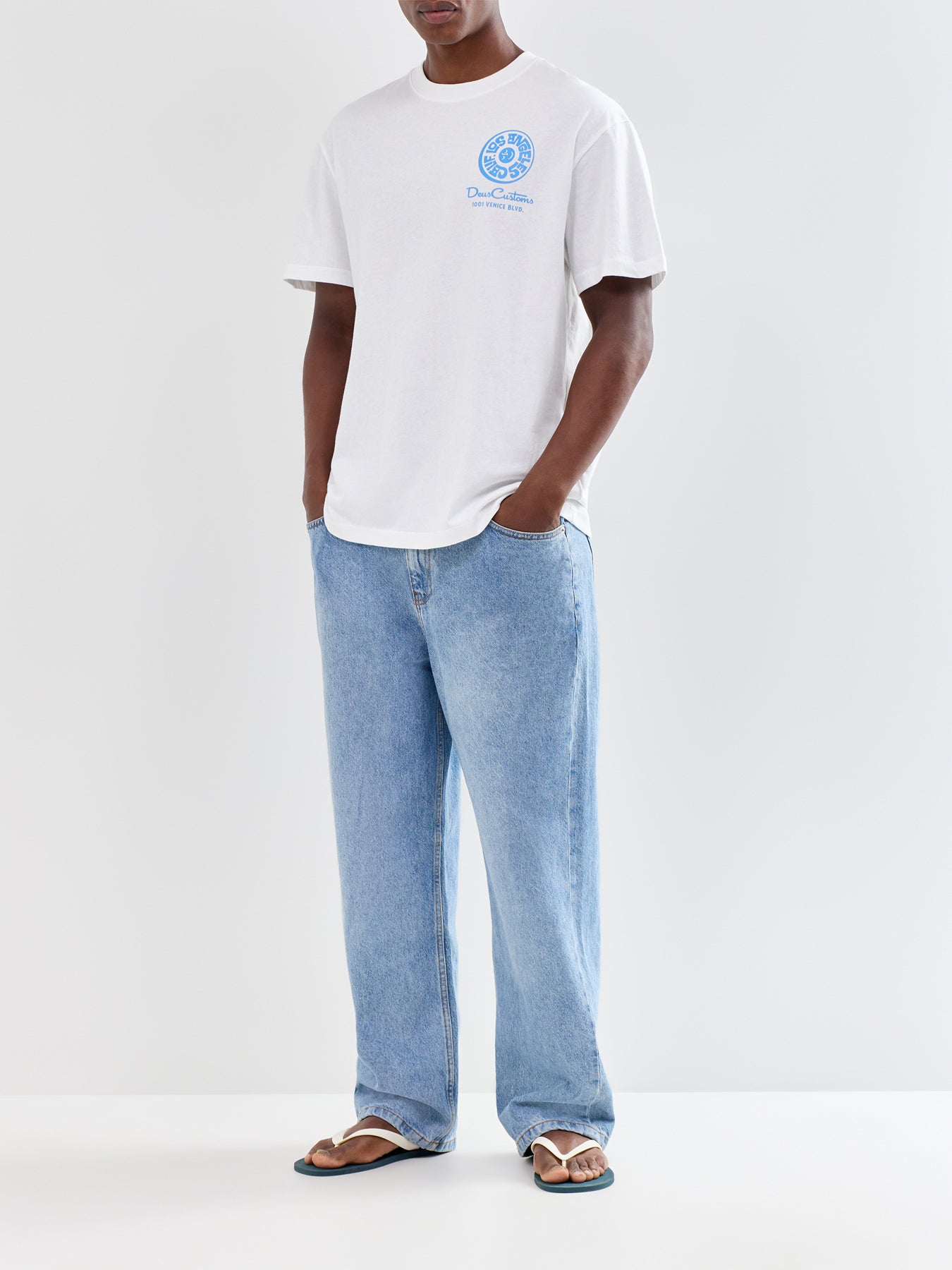 Los Angeles Address T-Shirt White