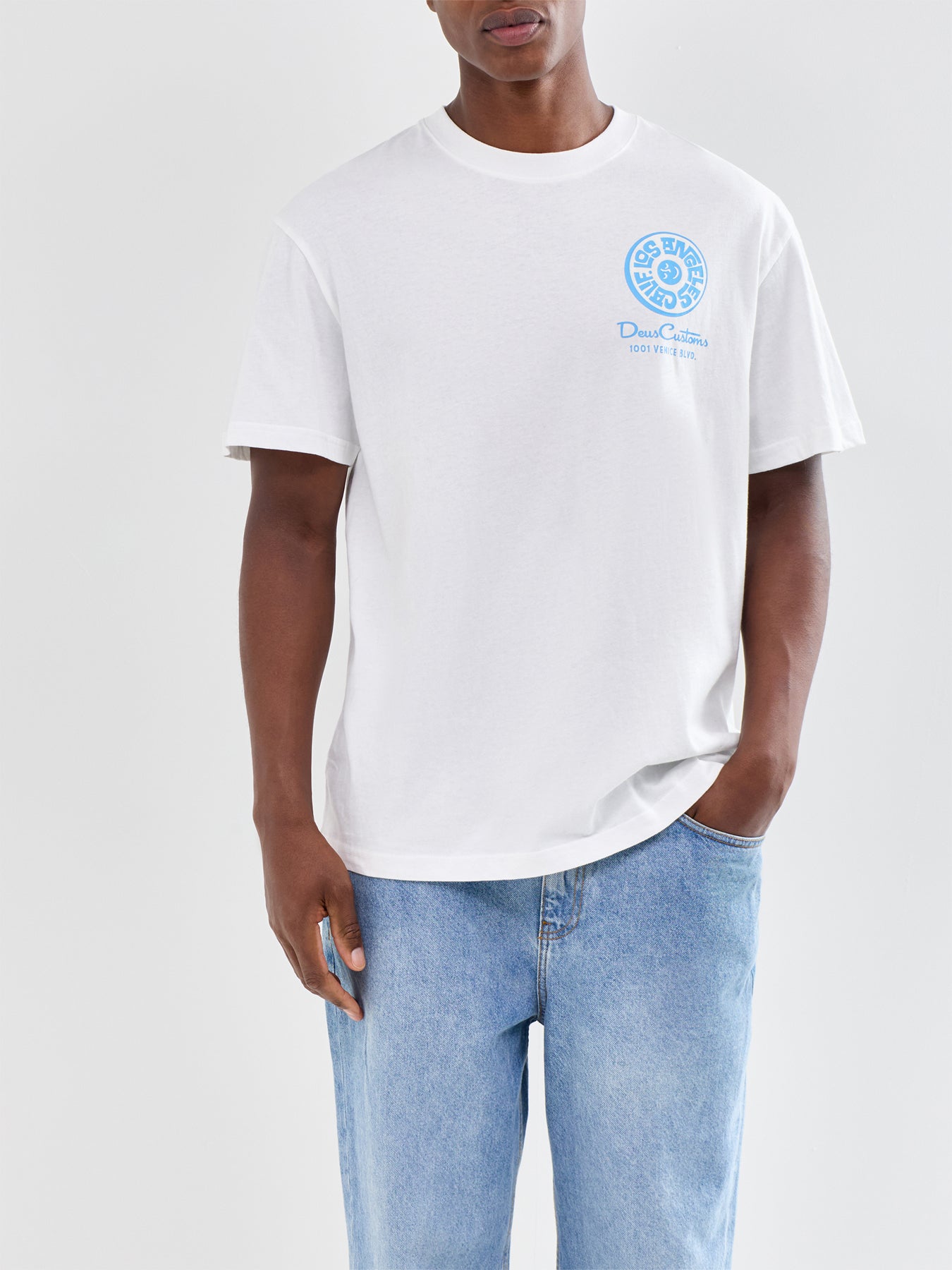 Los Angeles Address T-Shirt White