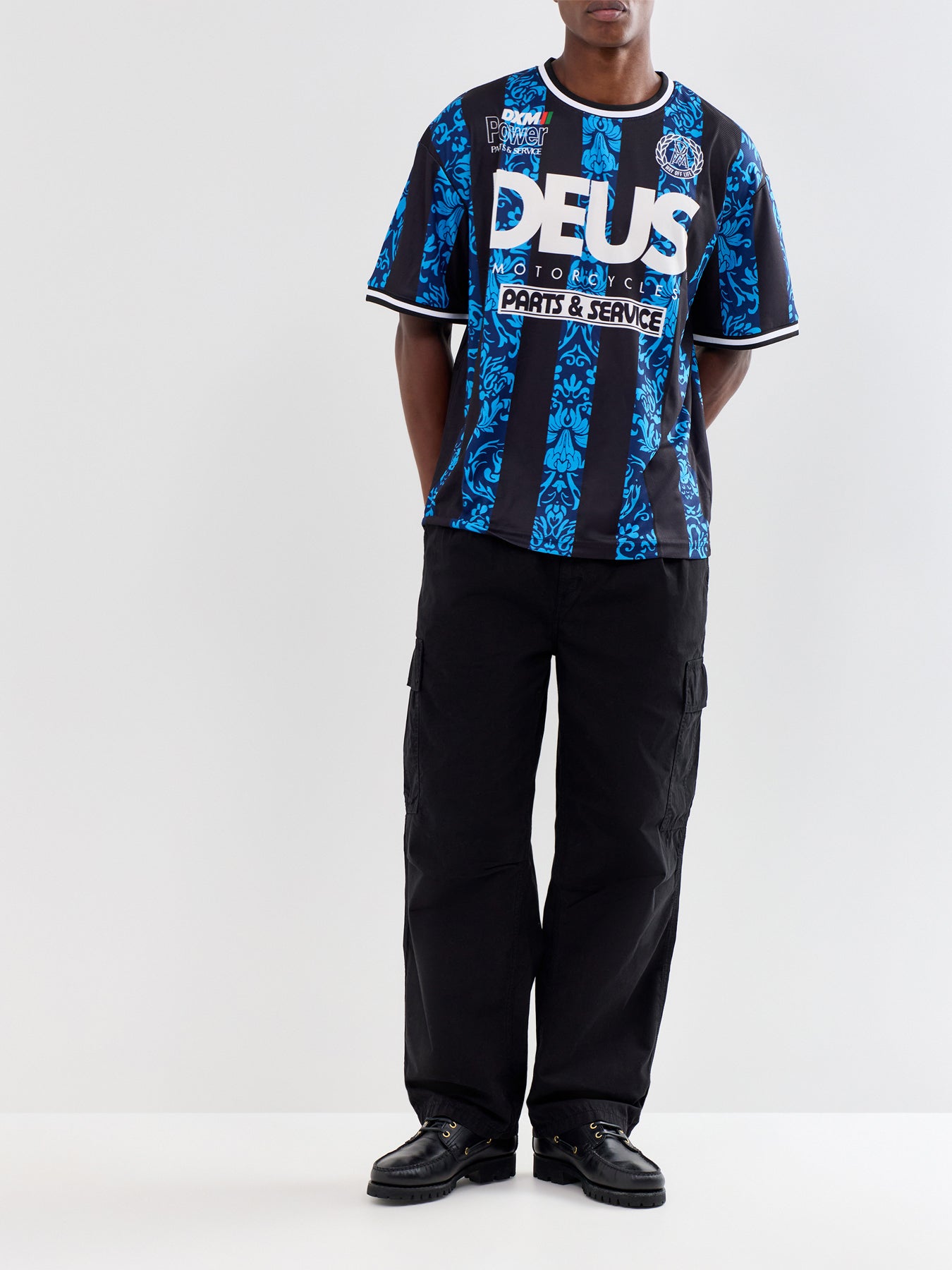 Nouveau Moto Graphic T-Shirt Blue