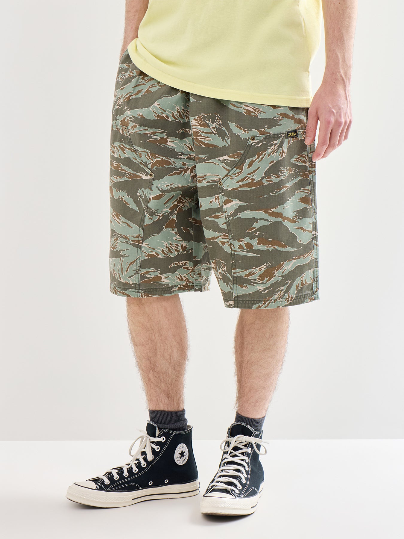 Cotton Casual Shorts Green