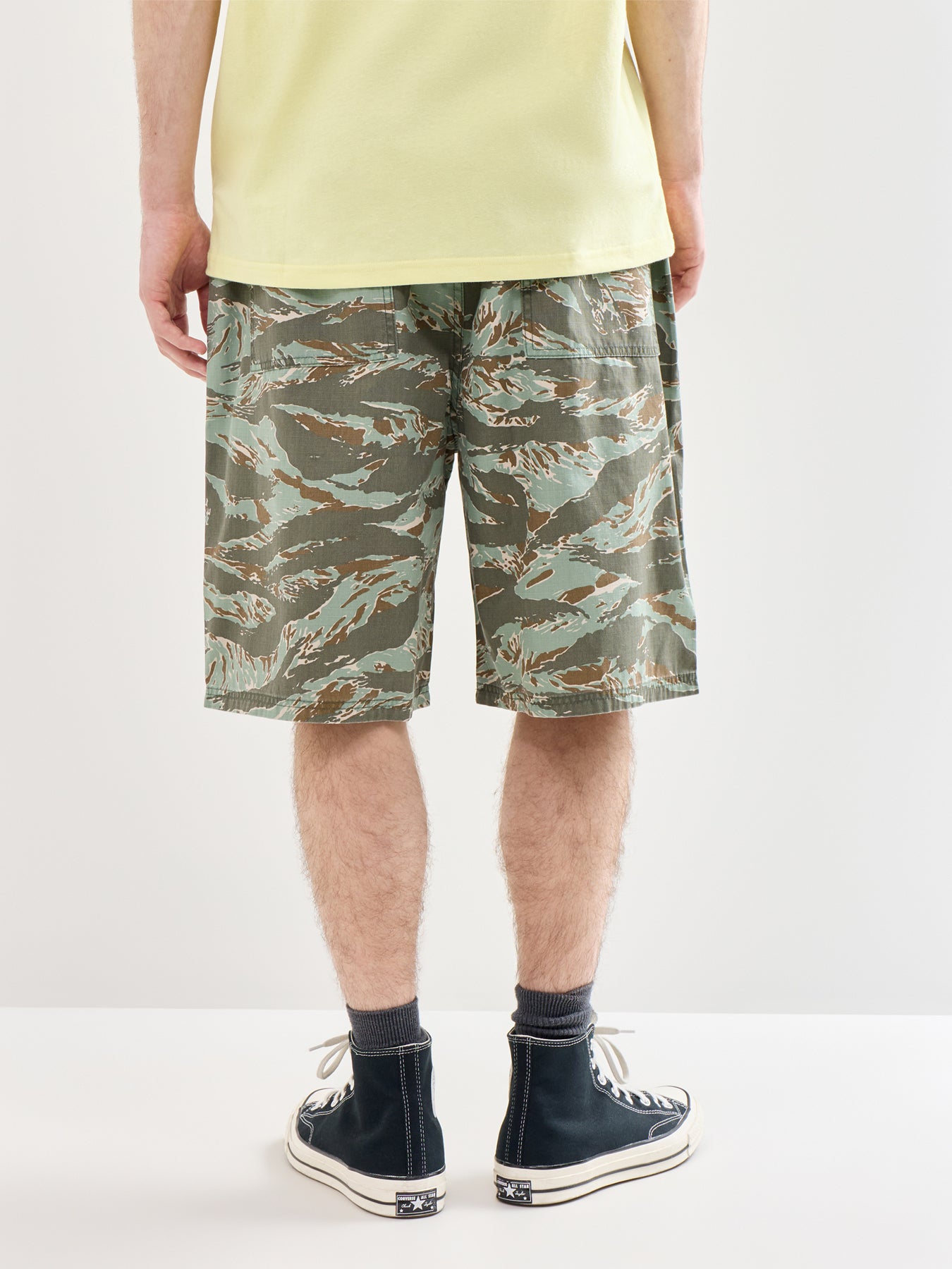 Cotton Casual Shorts Green