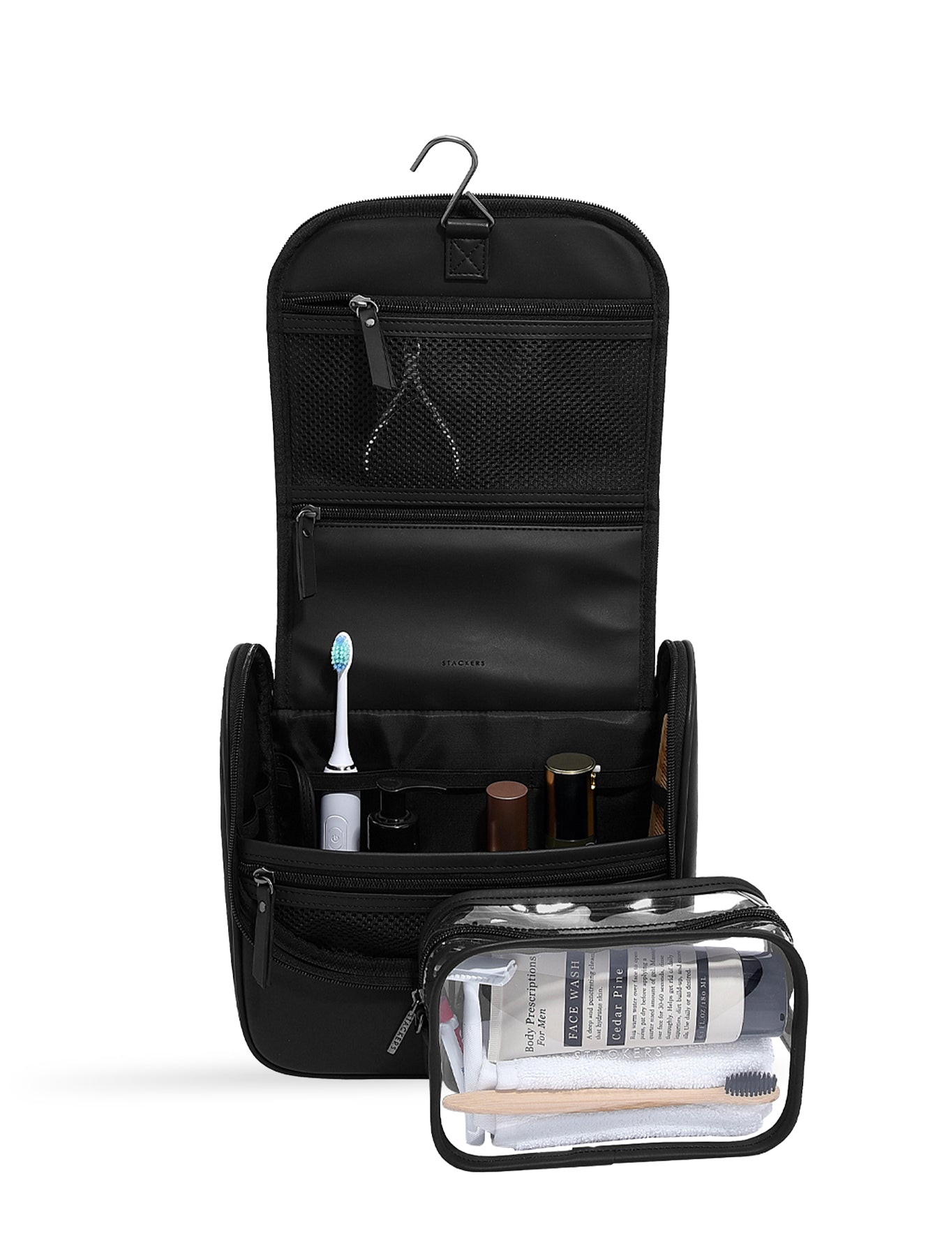 Fluted Large Hanging Wash Bag