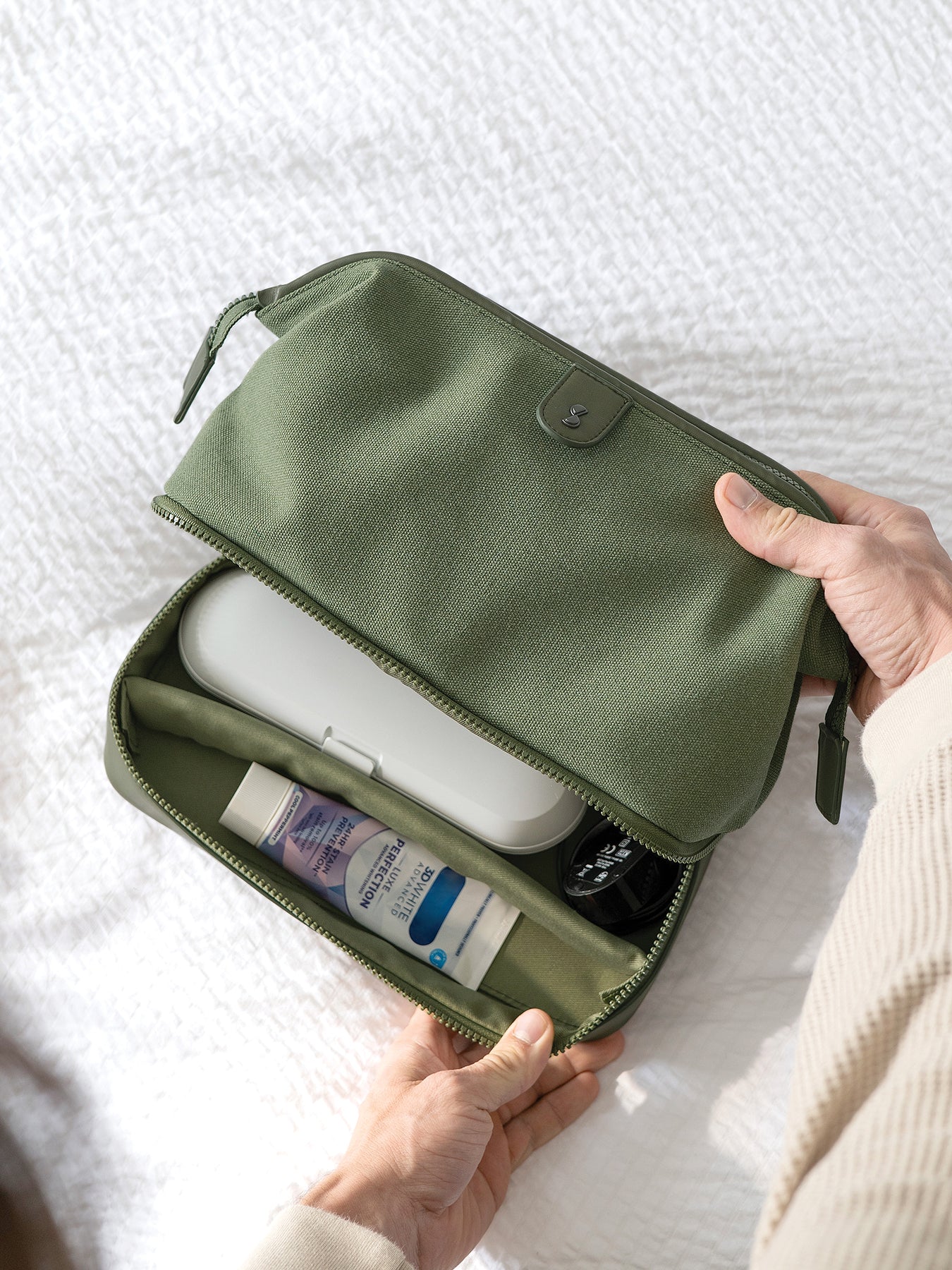 Canvas Wash Bag Natural