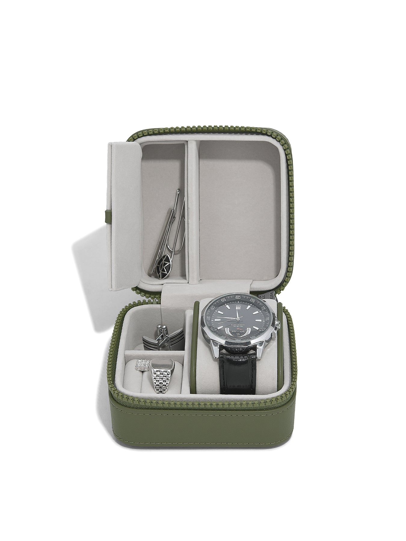 Canvas Watch and Jewellery Box