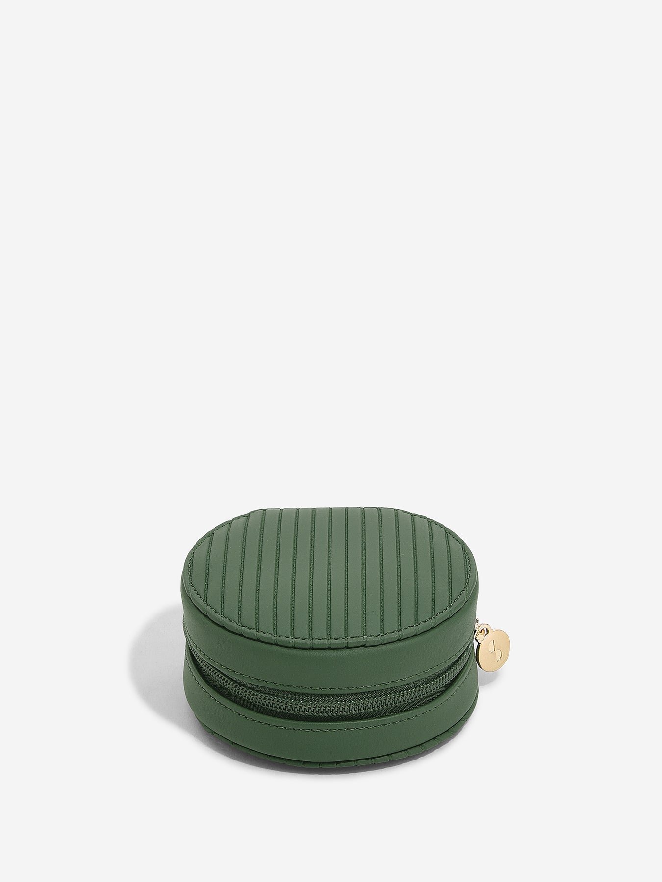 Round Jewellery Roll Emerald