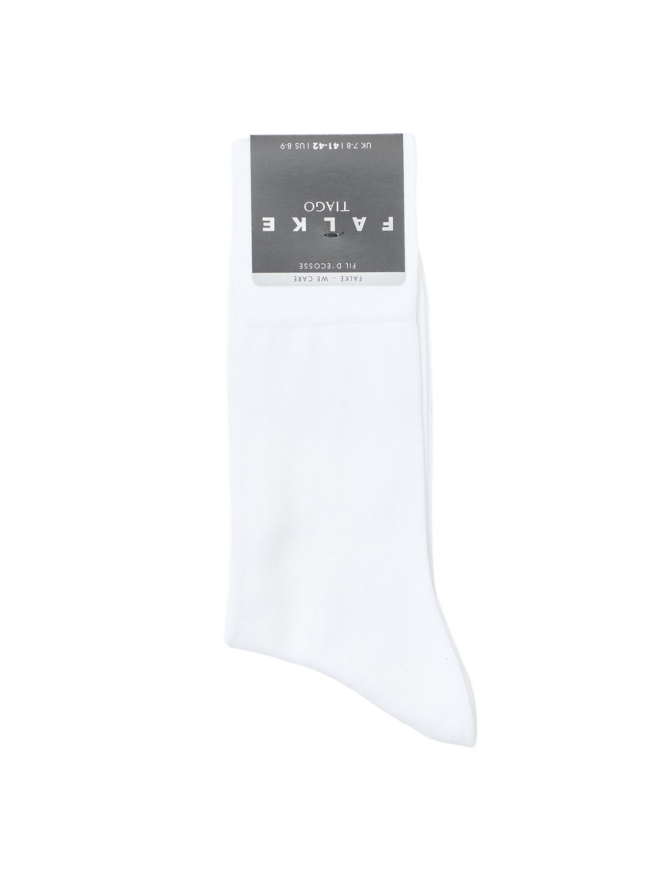 Tiago Cotton Crew Socks White