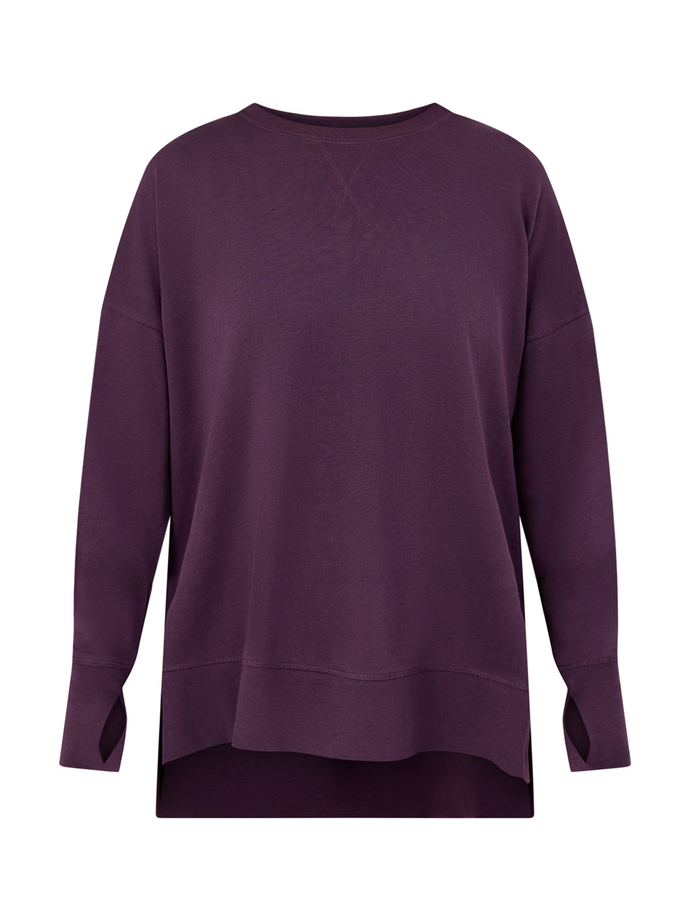 After Class Longline Sweatshirt Purple