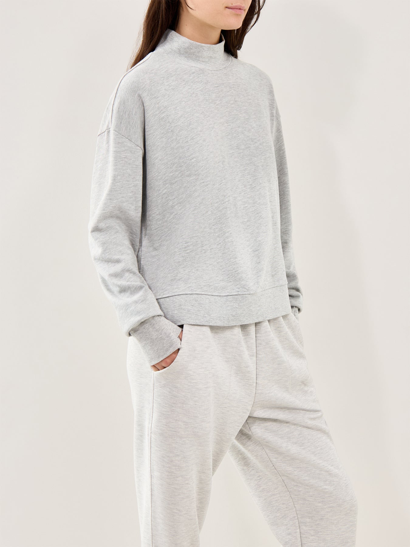 After Class Funnel Neck Sweatshirt Grey