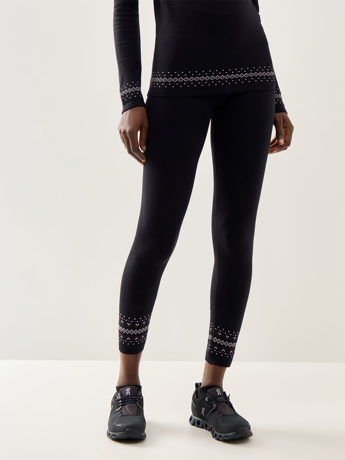 Fairisle Novelty Base Layer Legging Black