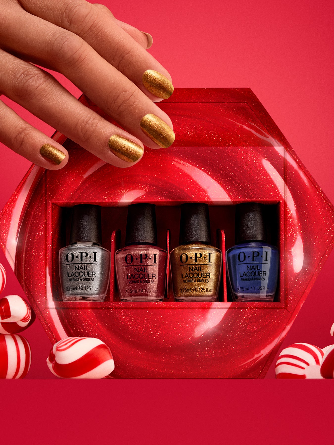 OPI Holiday Good Enough To Treat Nail Lacquer 4 Piece Mini