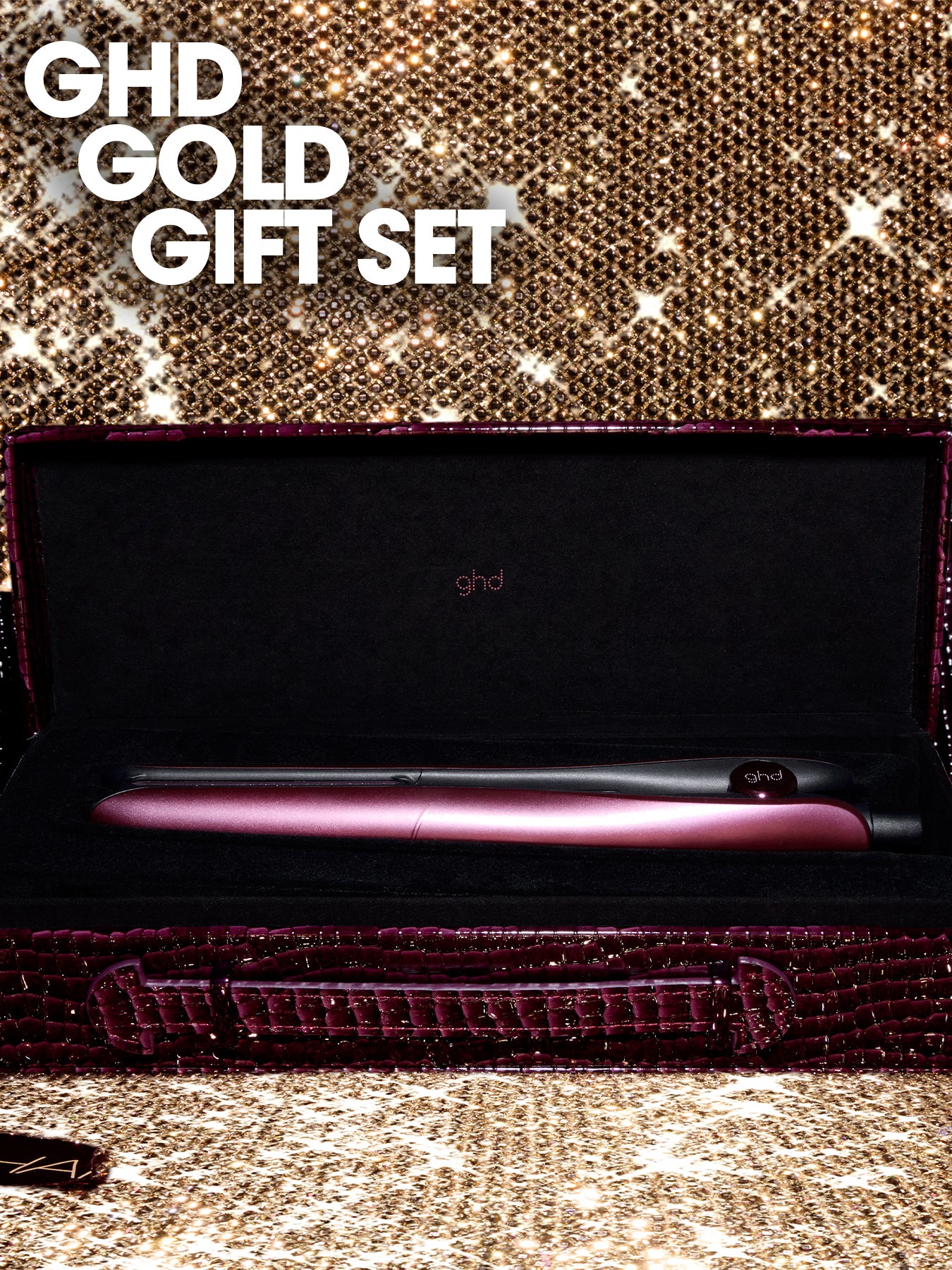 Gold® Hair Straightener in Cherry Chic