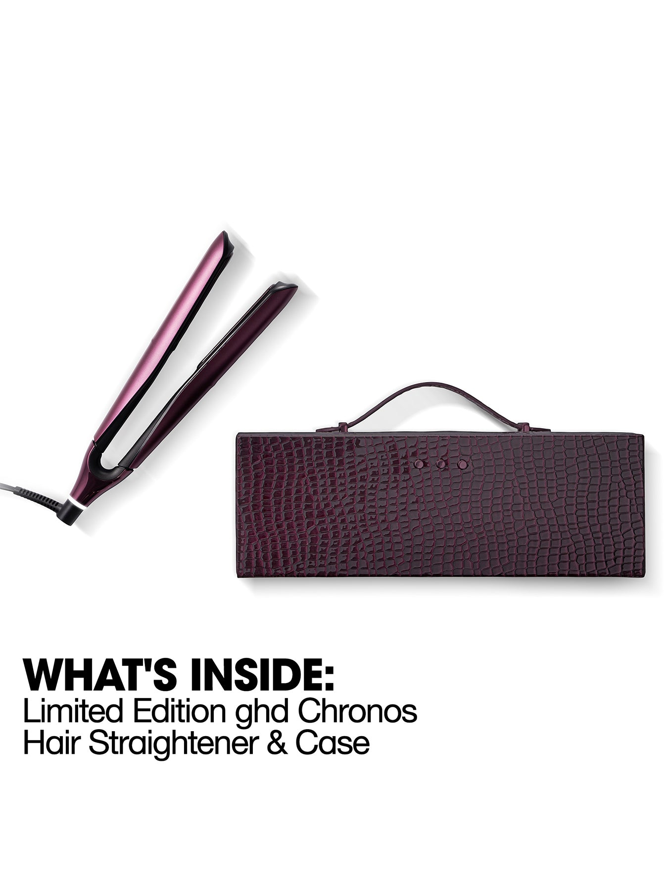 Chronos  Hair Straightener in Cherry Chic
