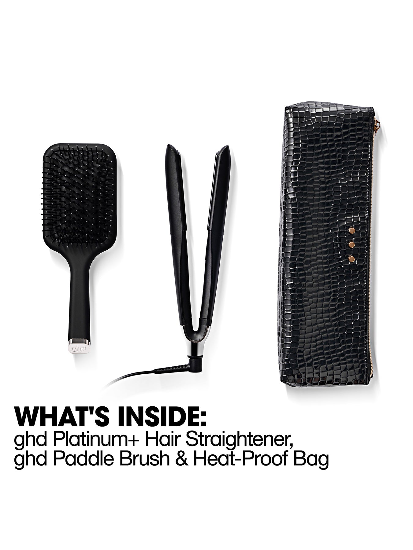 Platinum+ Hair Straightener Festive Gift Set in Black