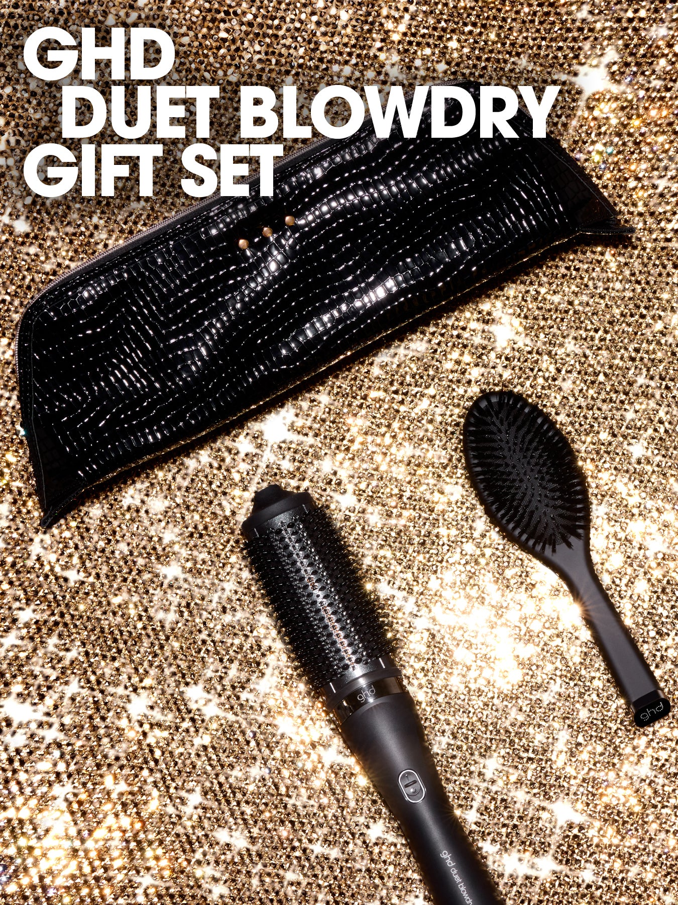 Glide Hot Brush Festive Gift Set in Black