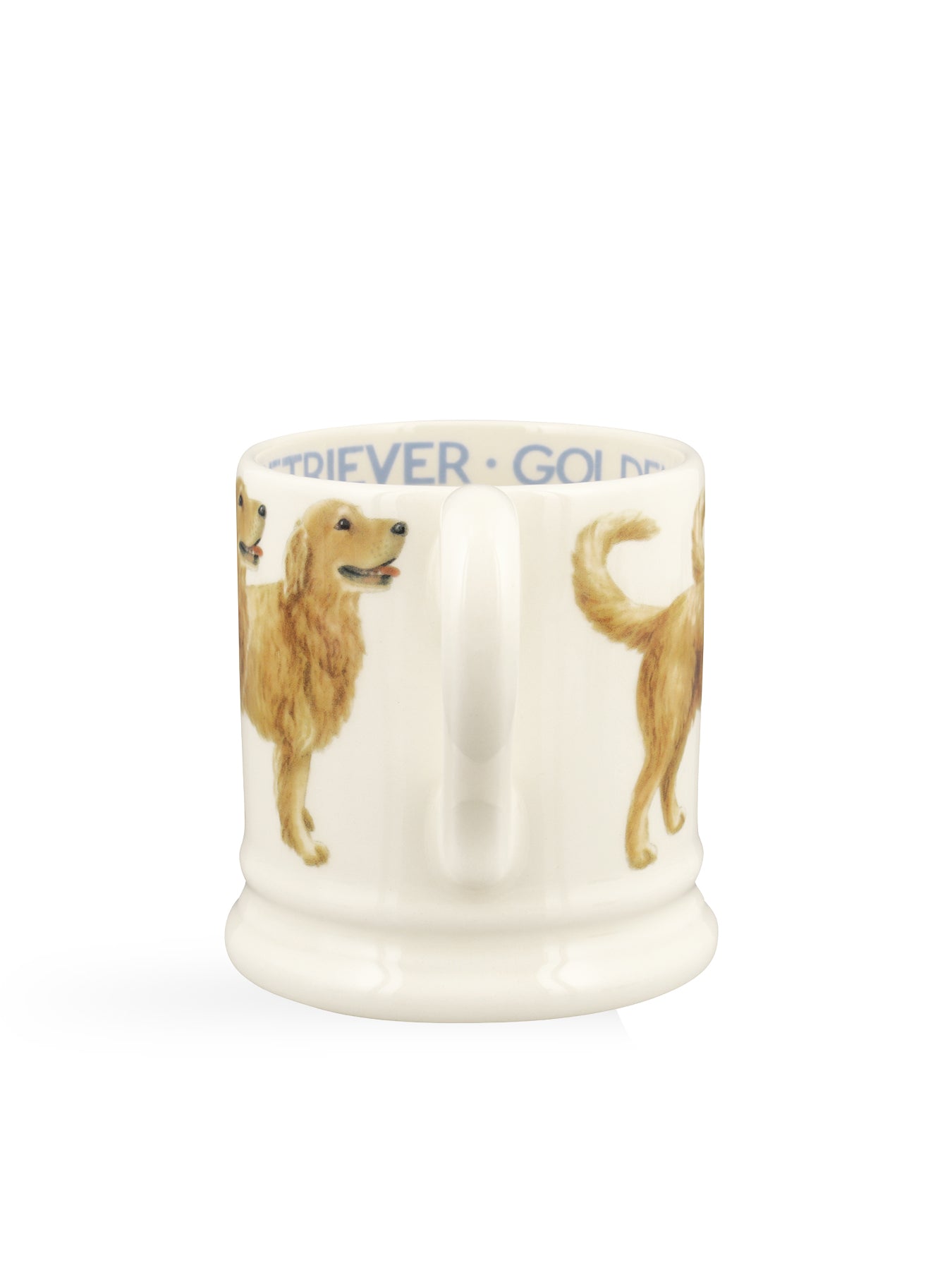 Golden Retriever Stoneware Mug with Hand-Drawn Artwork