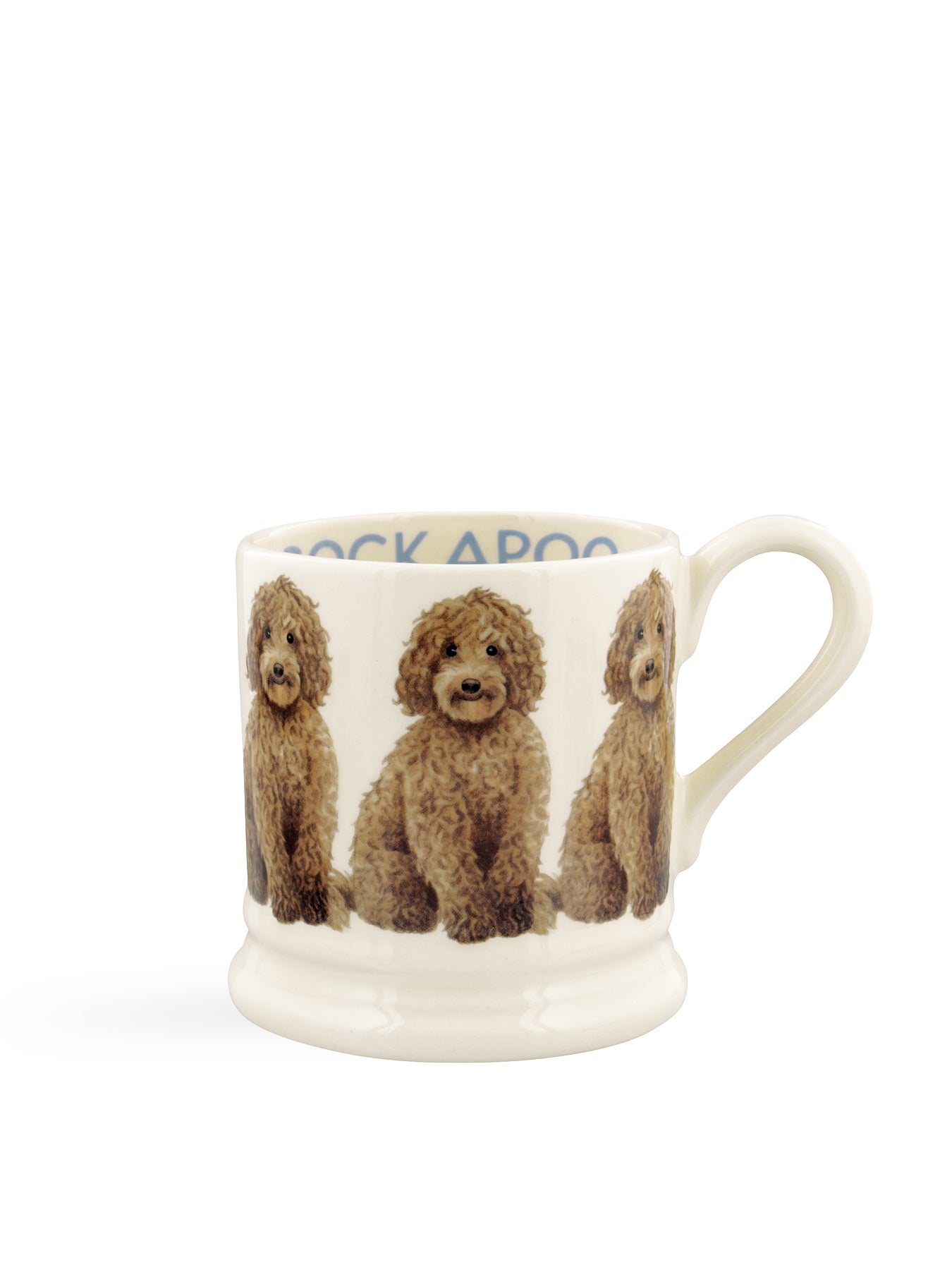 Cockapoo Stoneware Mug with Illustrated Detailing