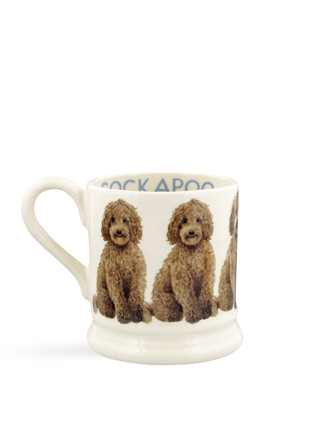 Cockapoo Stoneware Mug with Illustrated Detailing