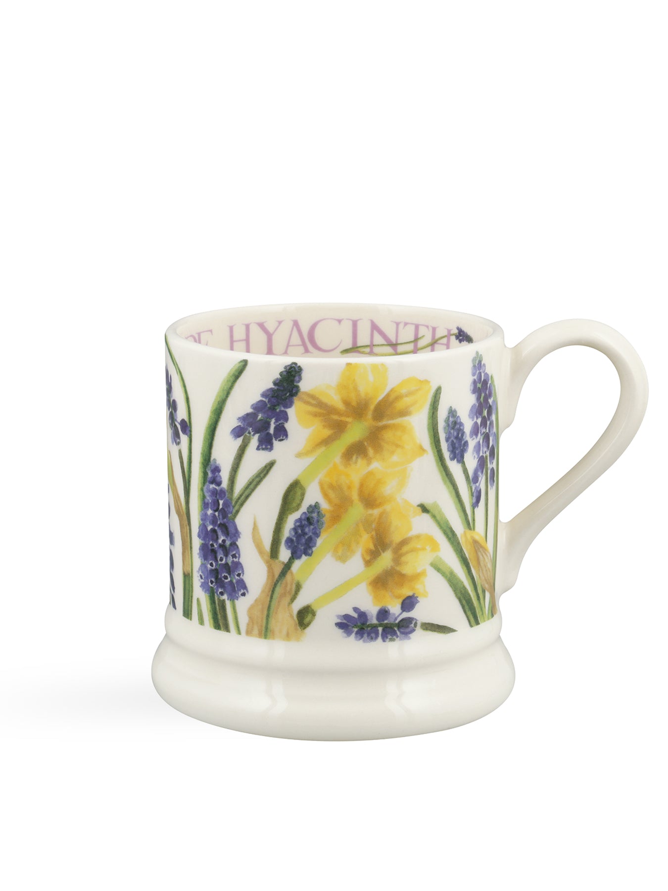 Tête-à-Tête and Hyacinth Stoneware Mug Botanical Design