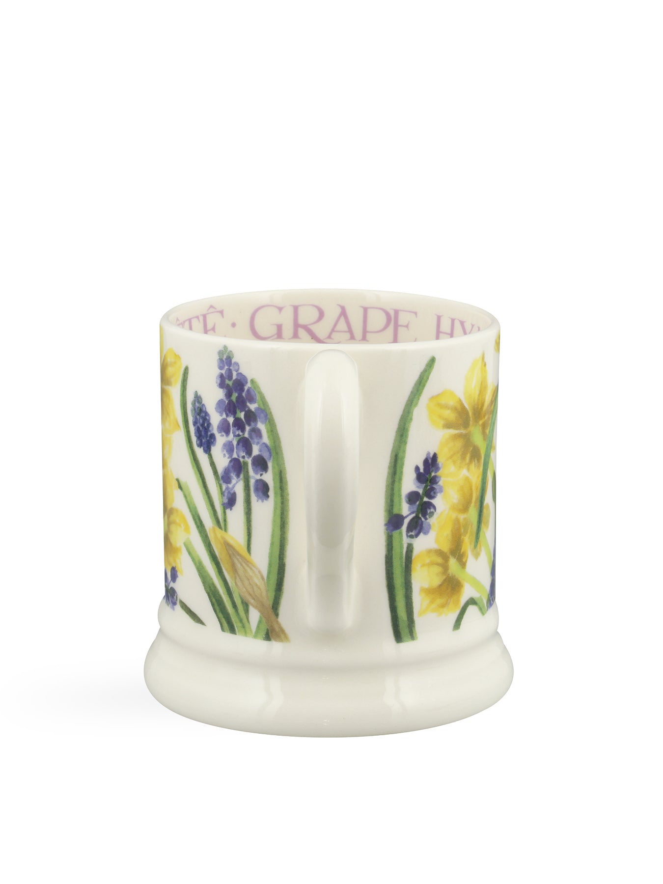 Tête-à-Tête and Hyacinth Stoneware Mug Botanical Design