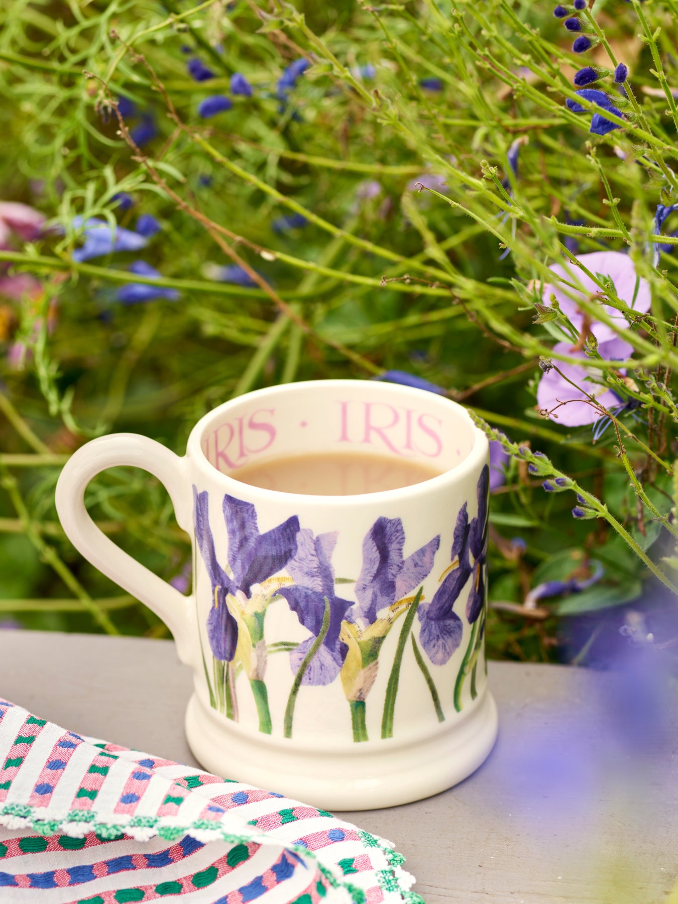 Blue Iris Half Pint Mug