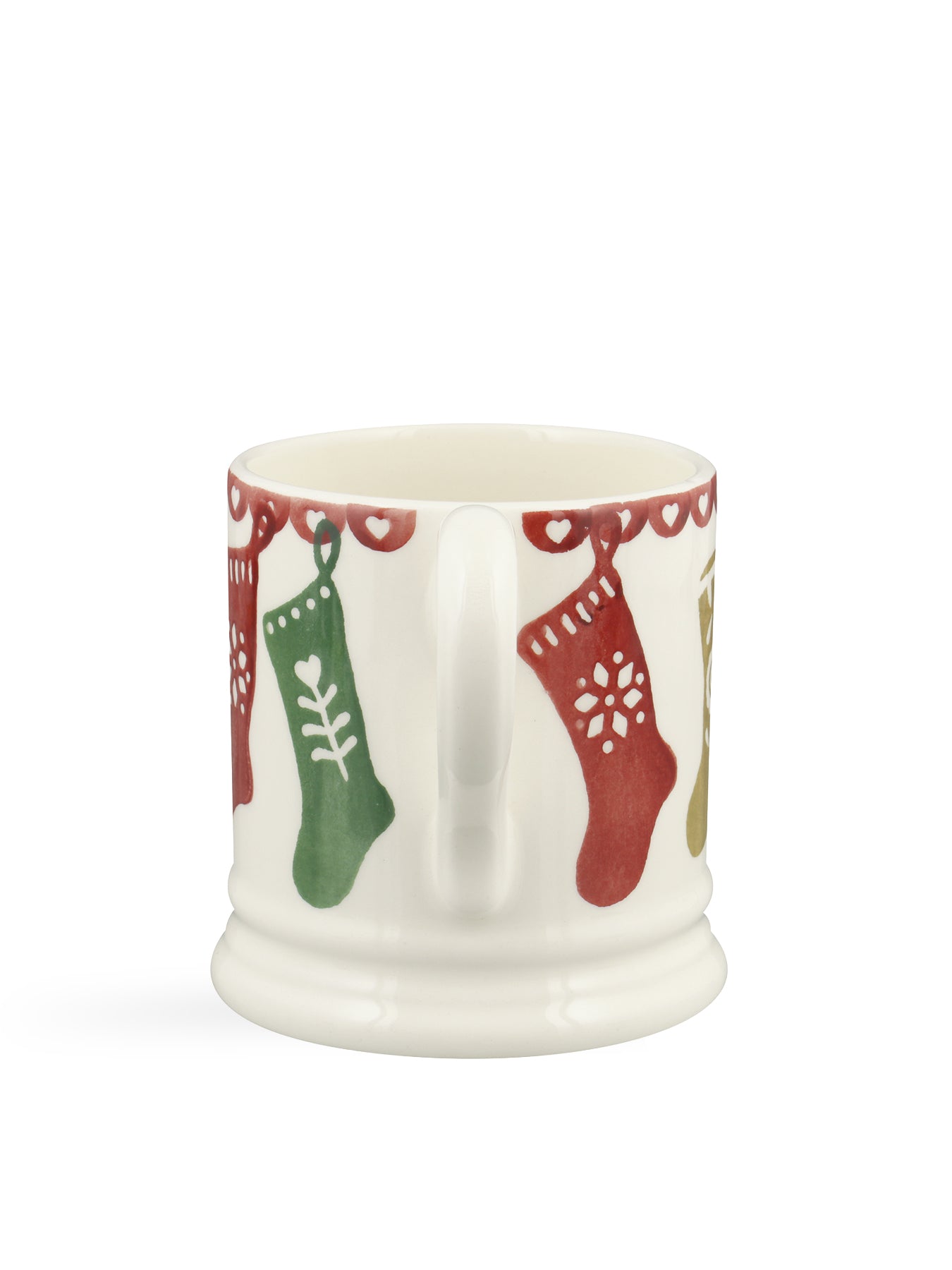 Christmas Stockings Stoneware Mug with Festive Design