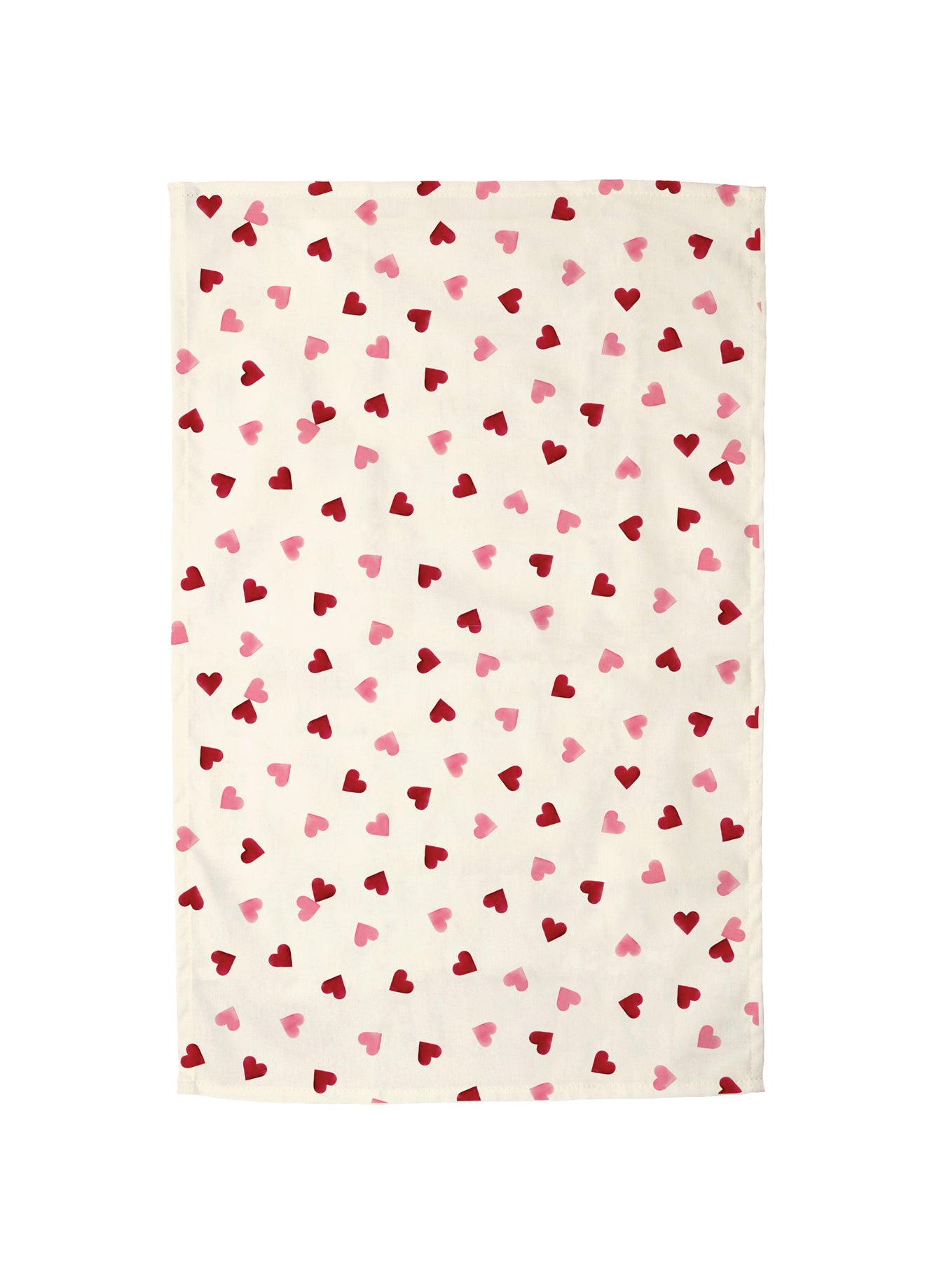 Pink Hearts Oven Glove and Tea Towel Set