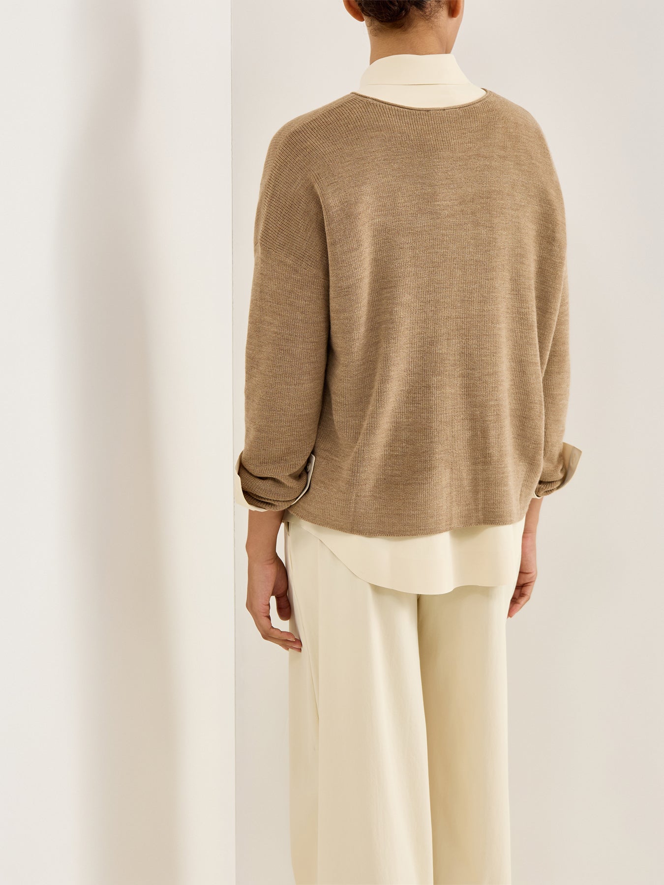 Crew Neck Sweater Biscuit