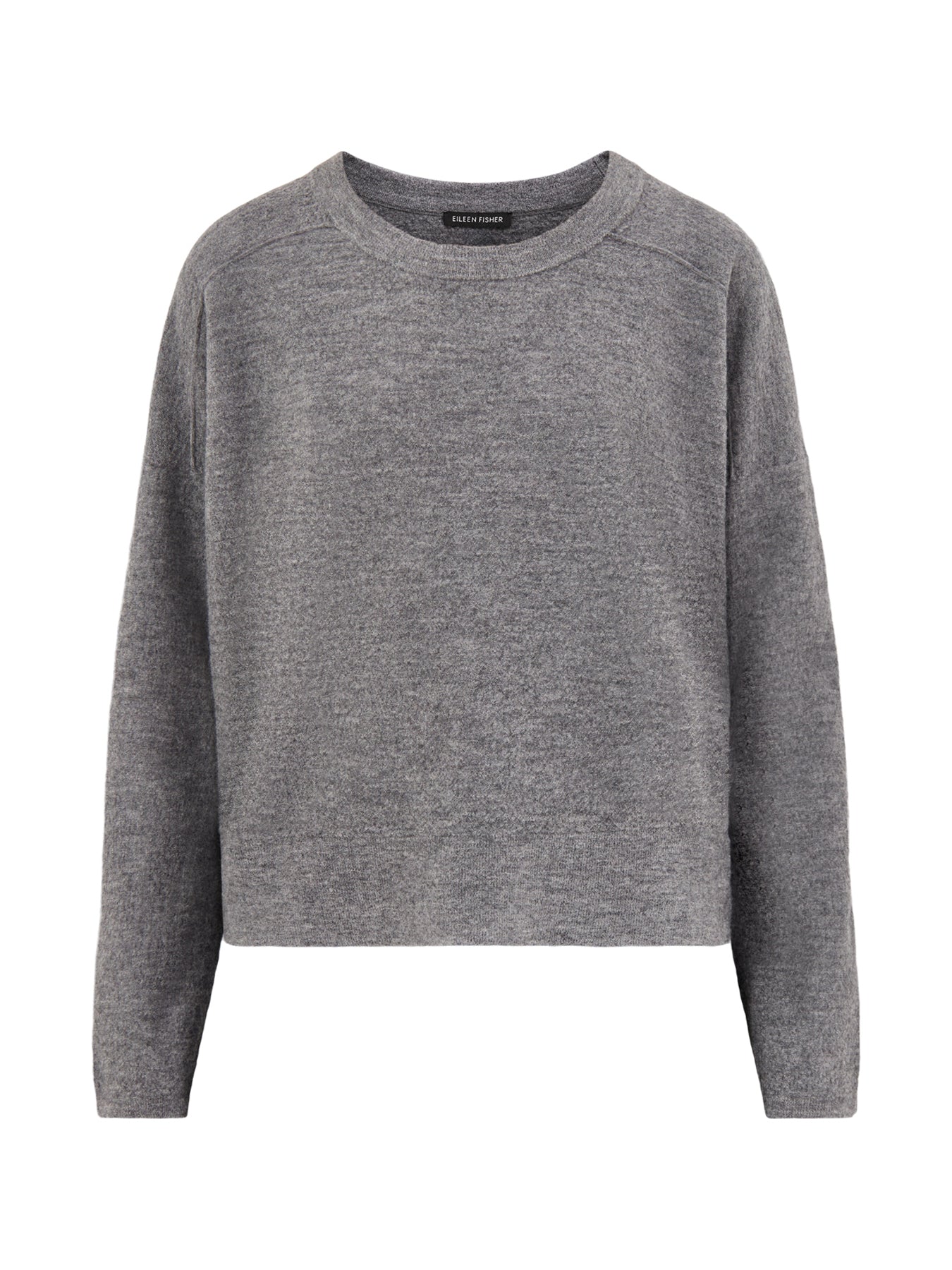 Crew Neck Wool Sweater Taupe