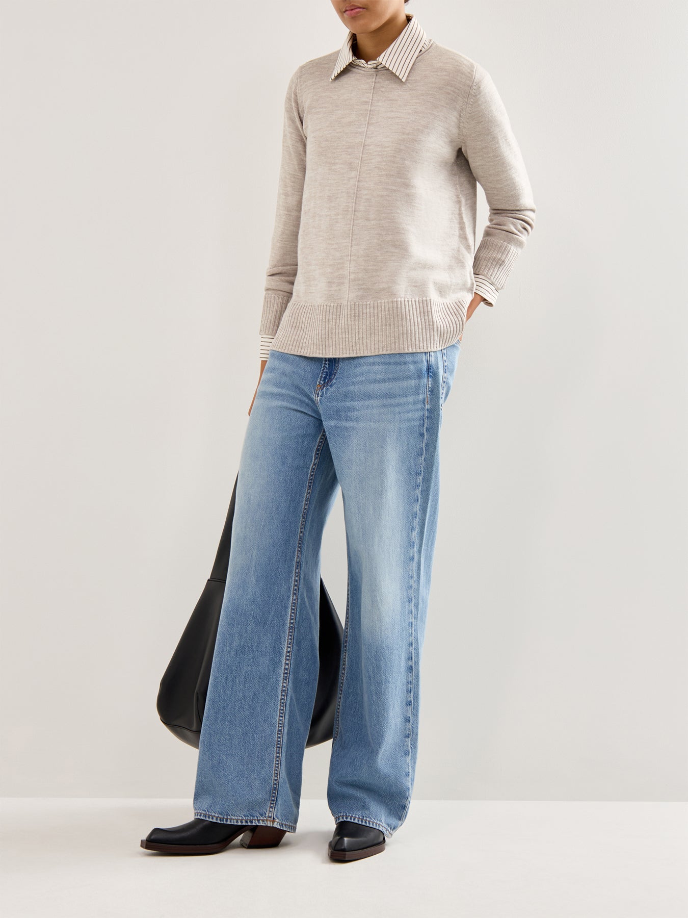 Crew Neck Sweater Maple Oat