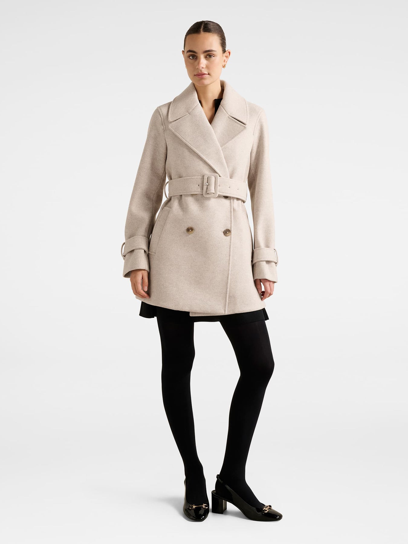 Belle Short Wrap Coat