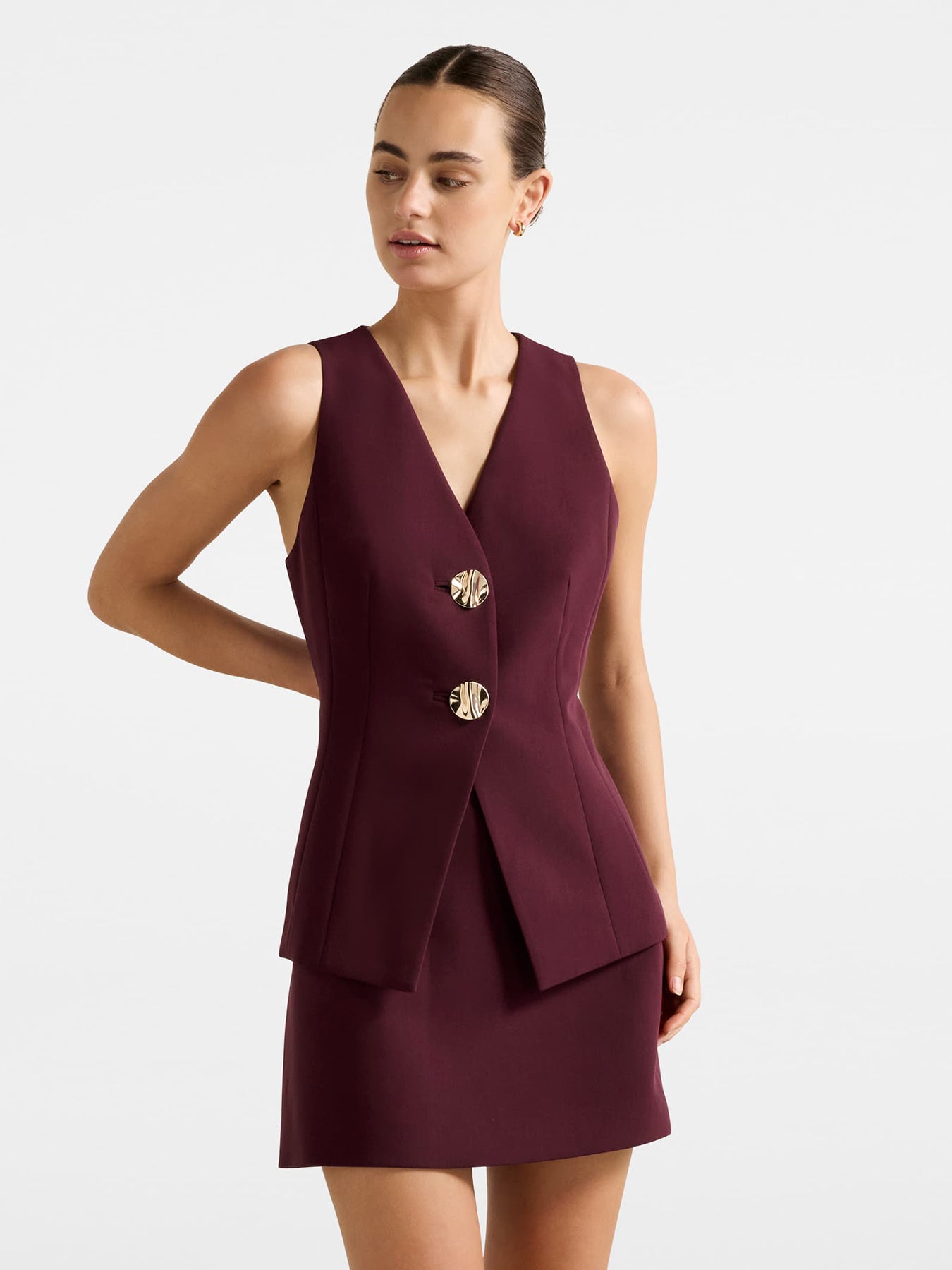 Lee Long Waistcoat Red