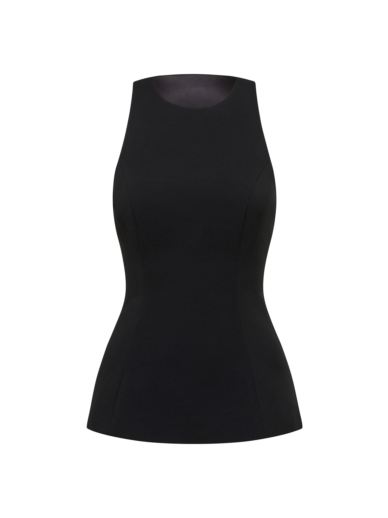 Dahlia Fit and Flare Top Black