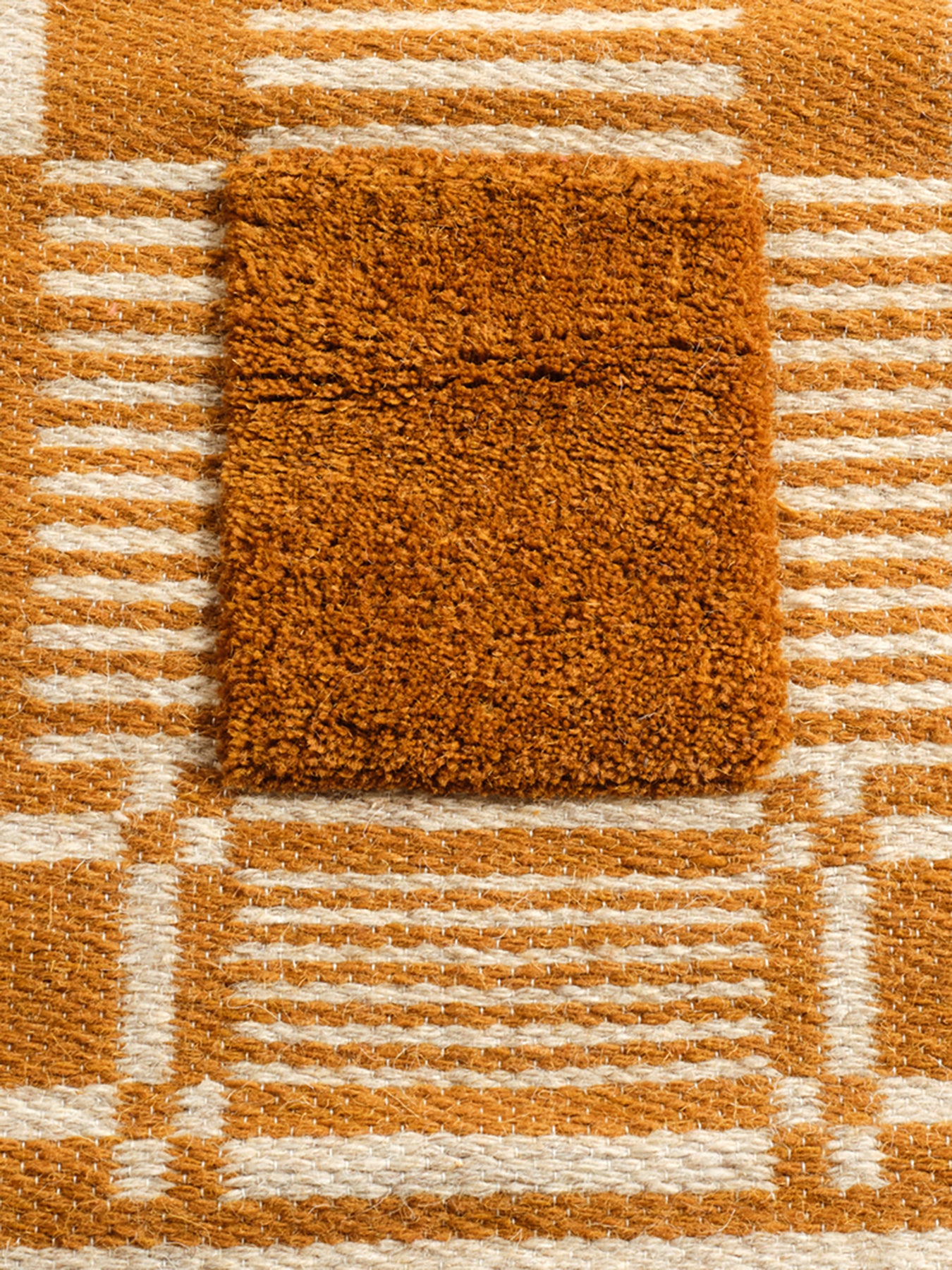 Loom Wool Rug Grey Large