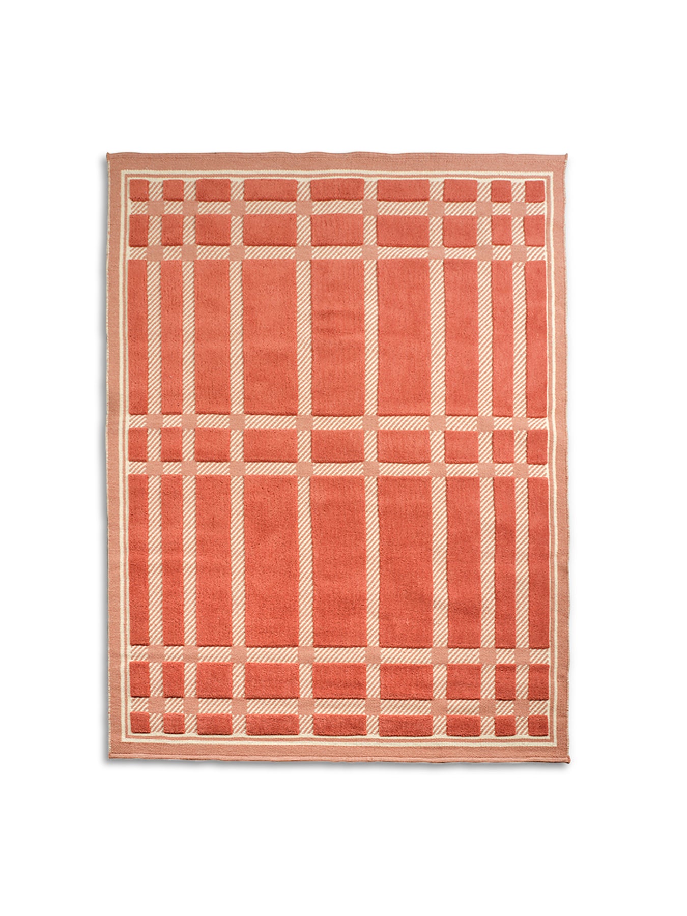 Lattice Rug Coral