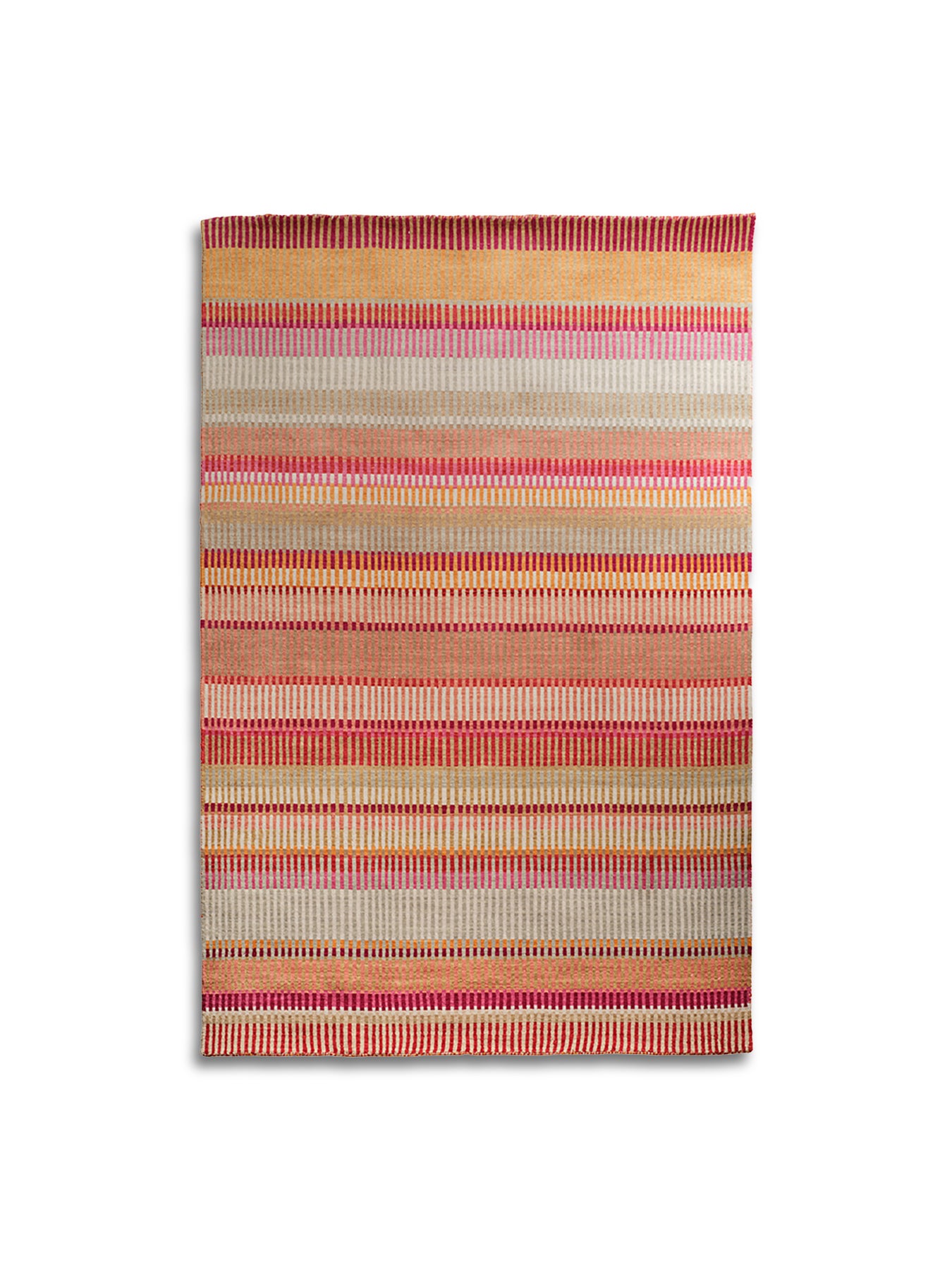 Stripes Wool Rug Natural Small