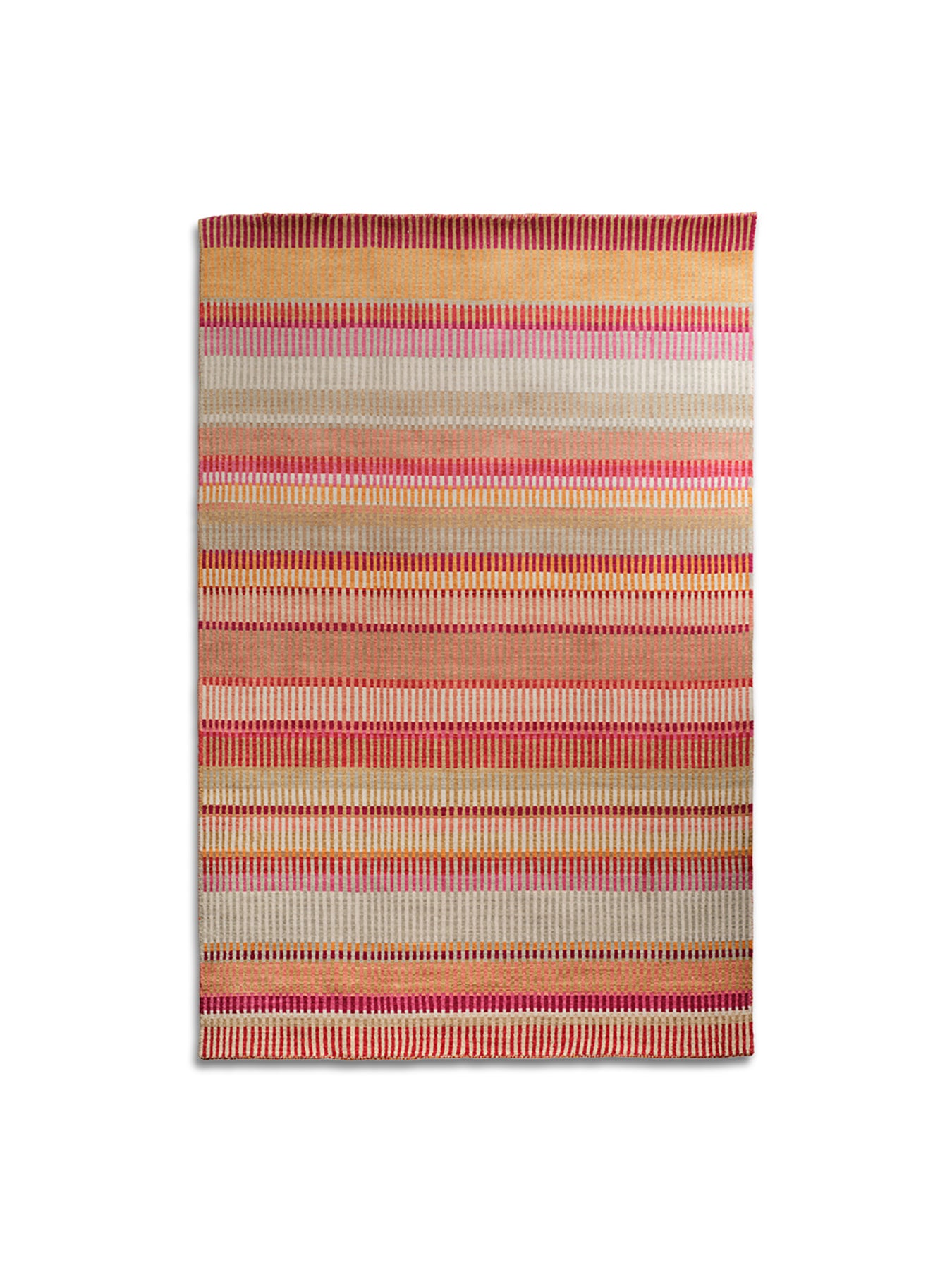 Stripes Wool Rug Grey