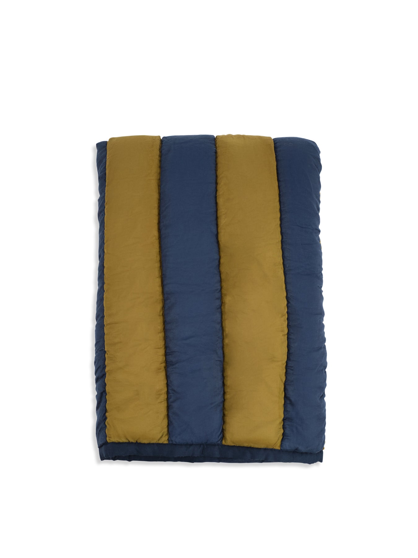 Stripe Quilt Navy Olive