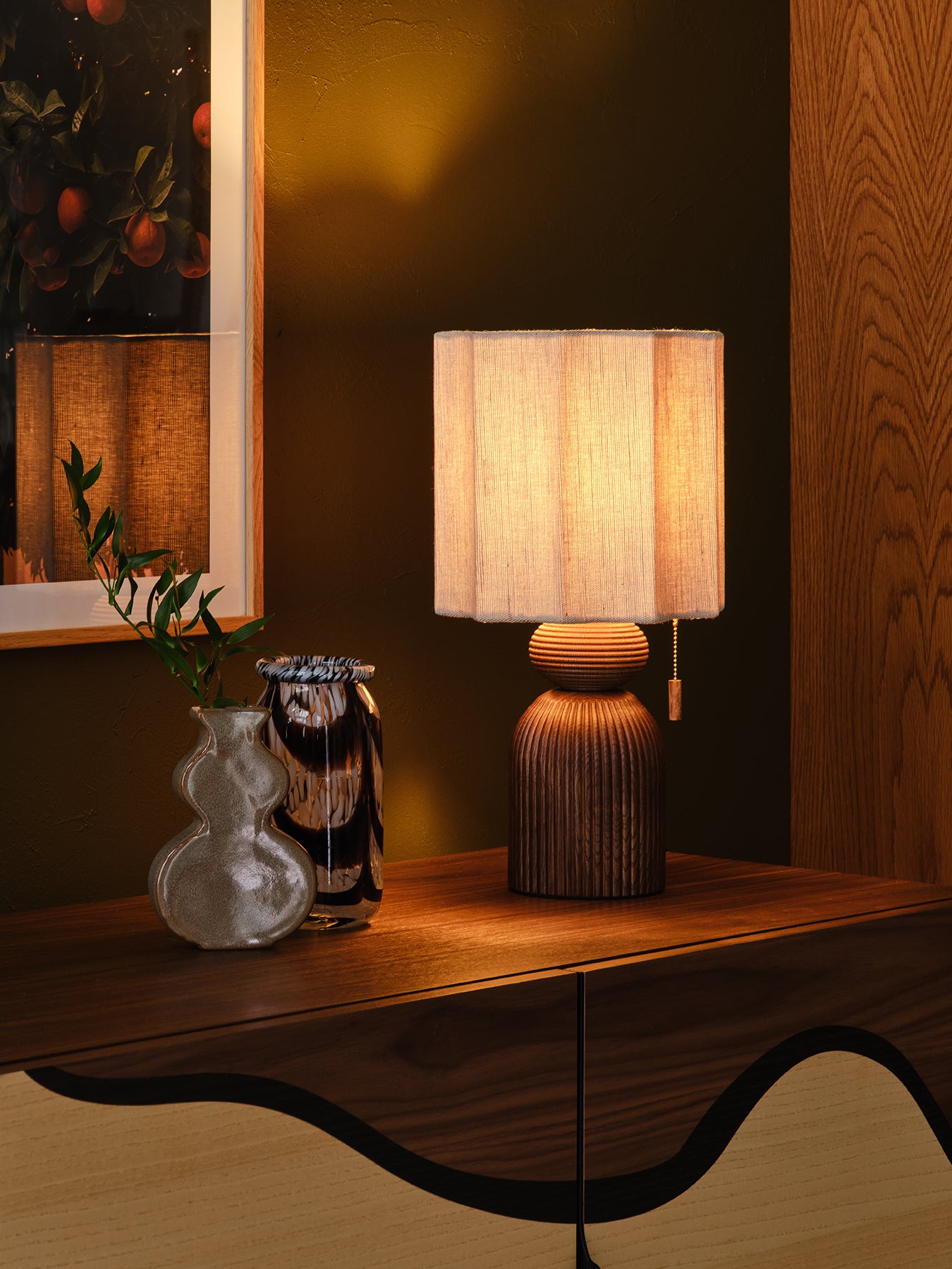 Armitage Table Lamp Walnut