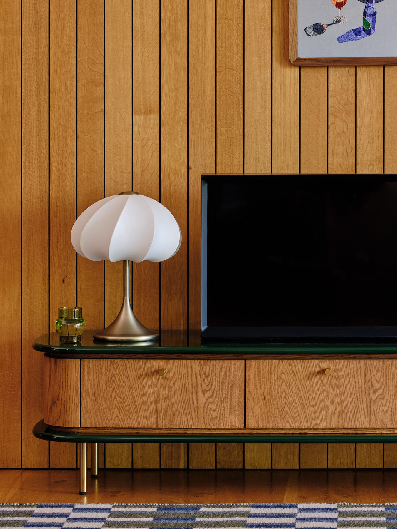 Malmo Touch Table Lamp White Steel