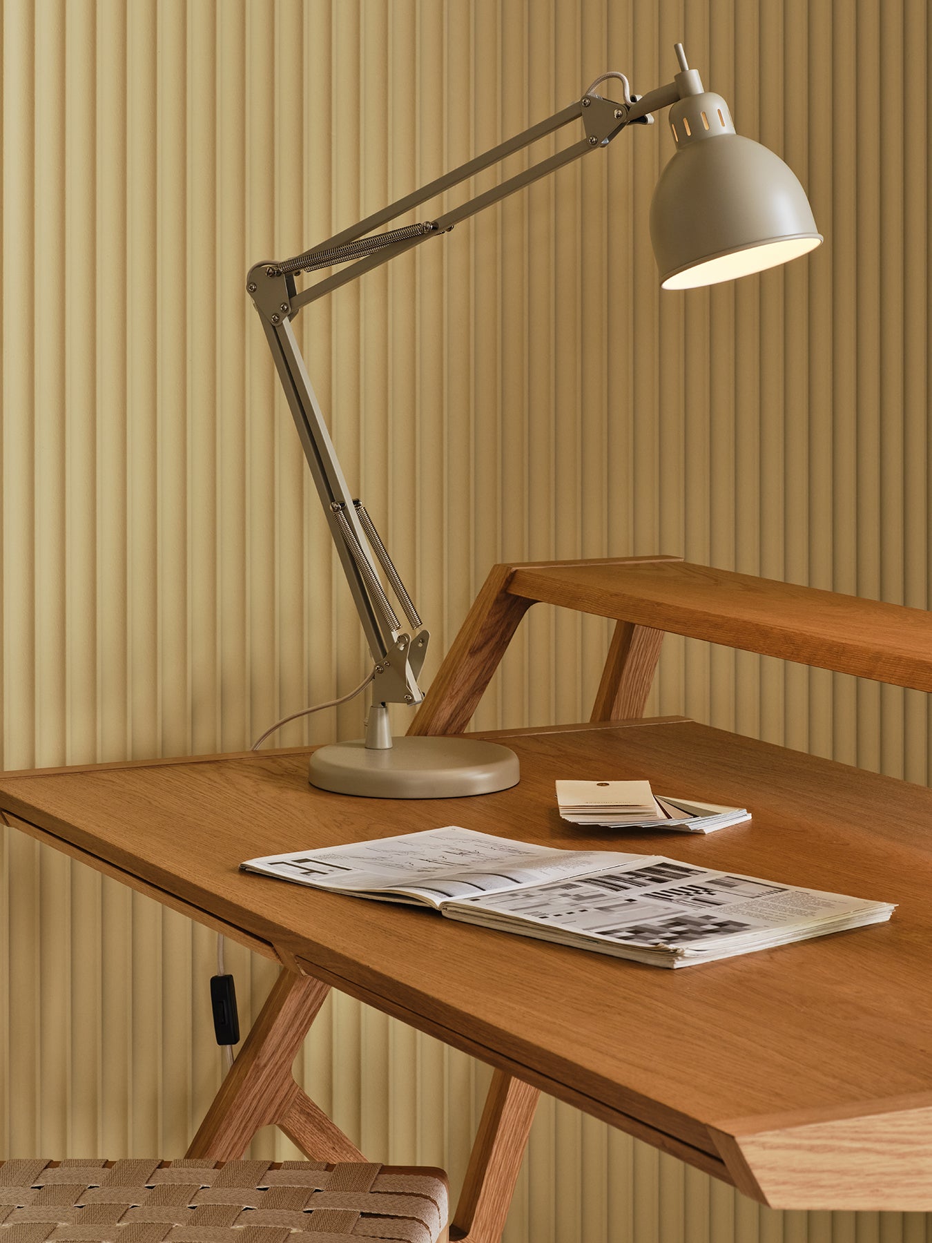 Spencer Metal Desk Lamp Putty