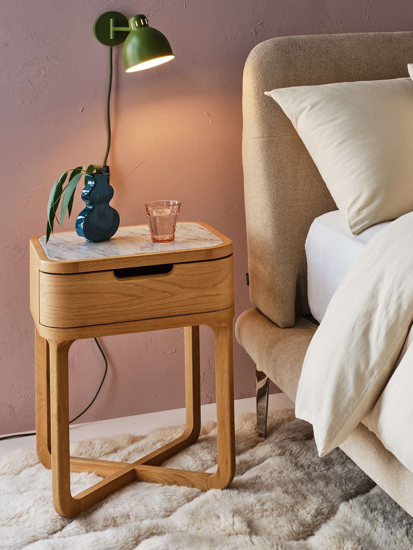 Spencer Metal Wall Lamp Green