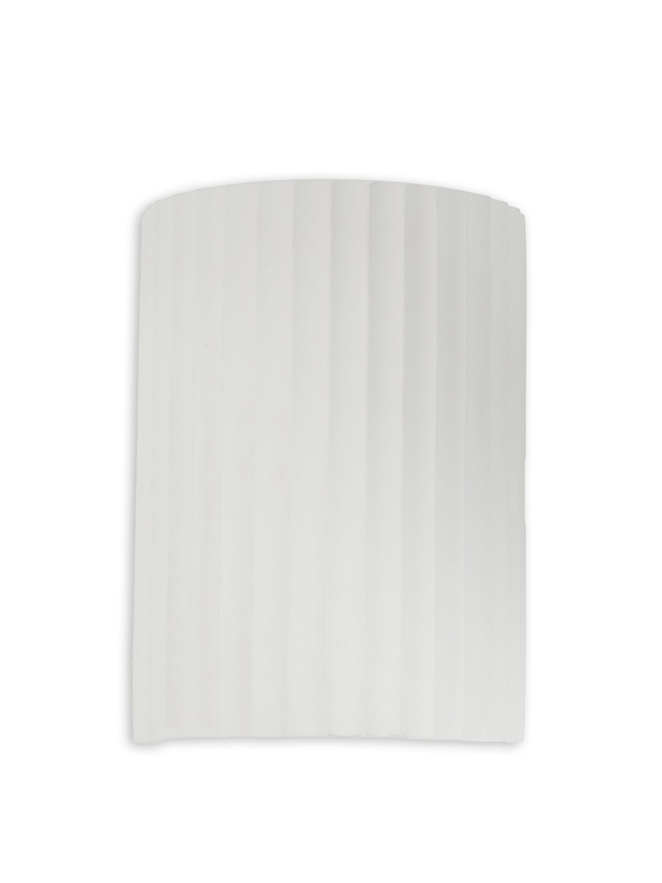 Larkin Fluted Plaster Cylinder Wall Light White