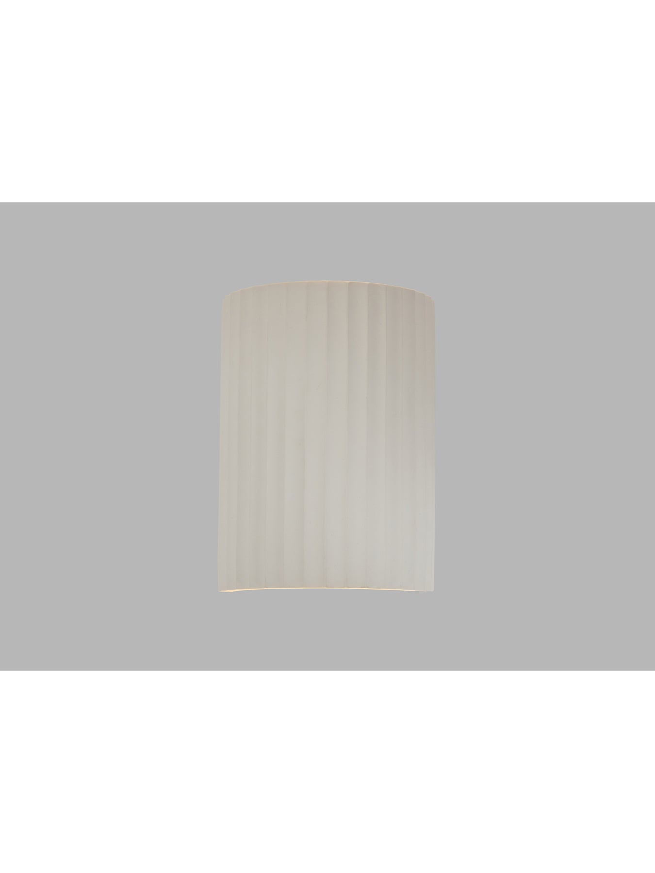 Larkin Fluted Plaster Cylinder Wall Light White