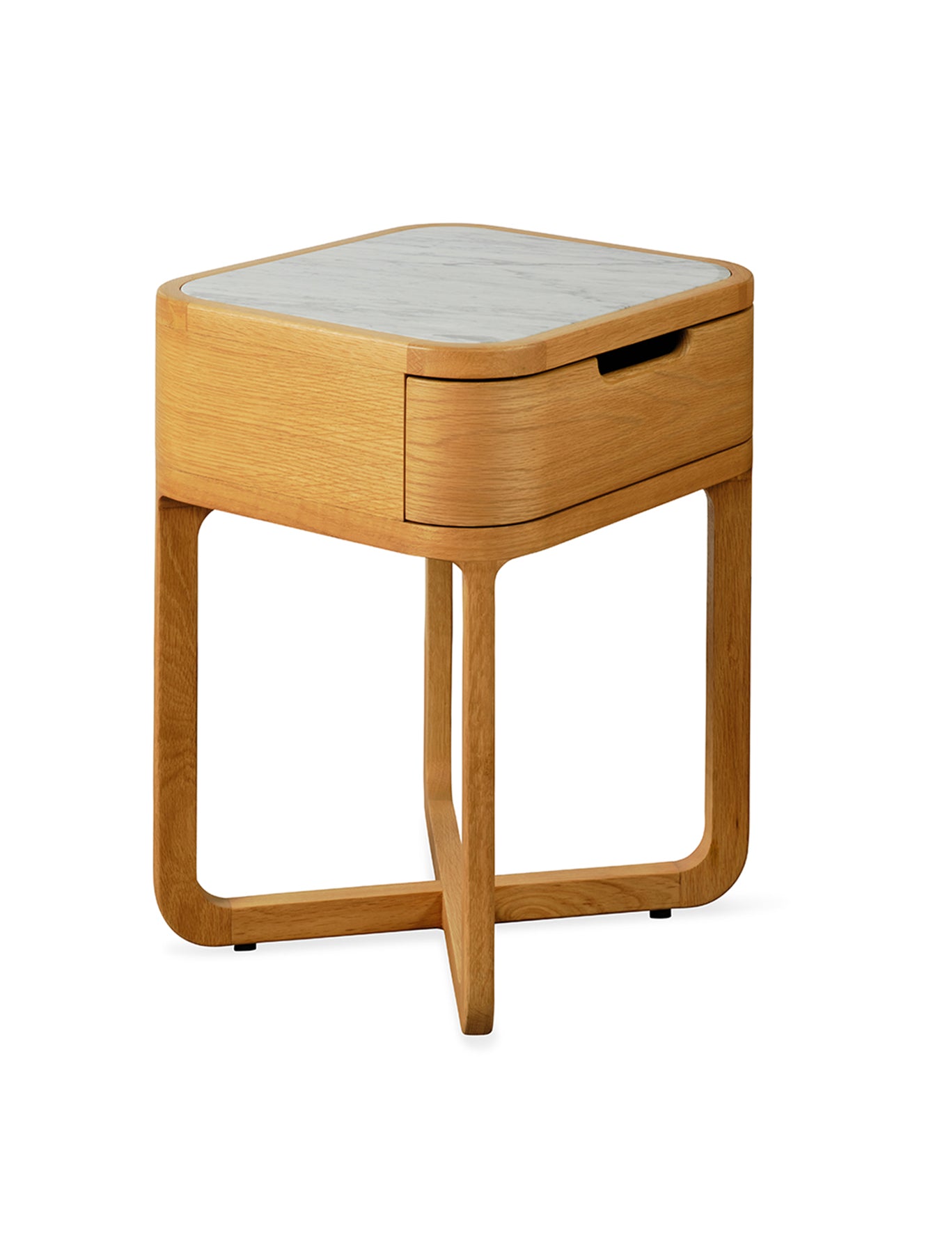 Anais Oak Bedside Table Brown