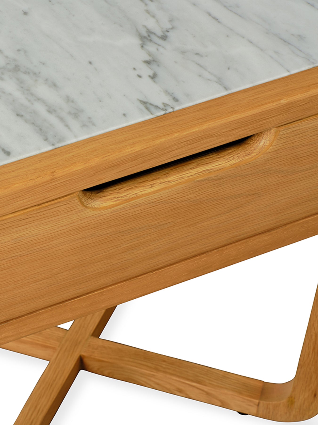 Anais Oak Bedside Table Brown