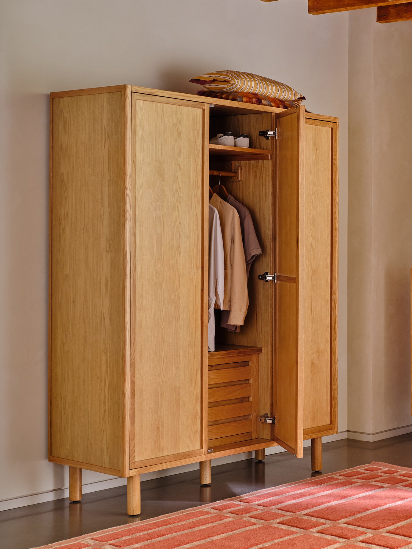 Noella Triple Wardrobe Oak