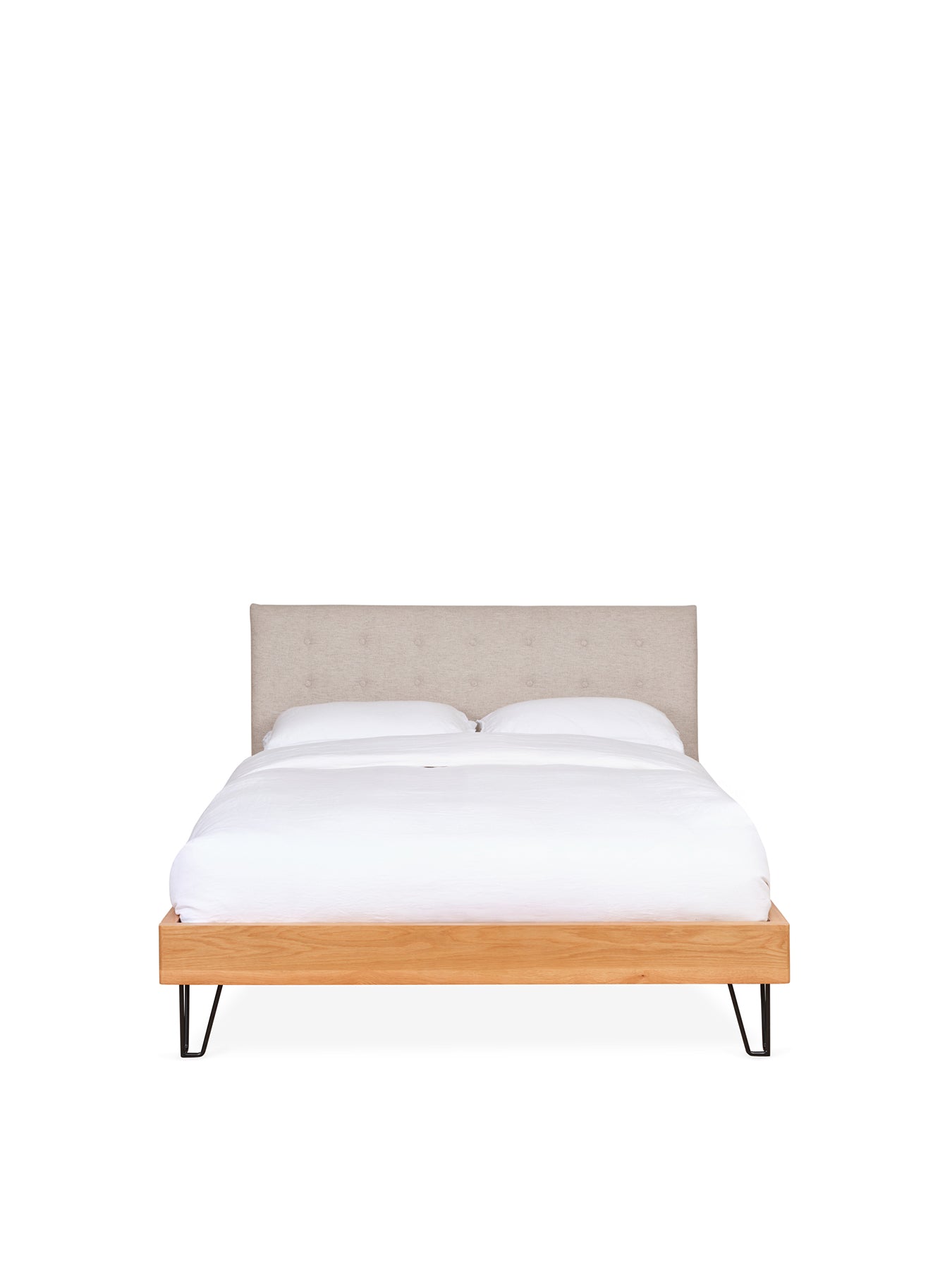 Brunel Double Bed Oatmeal