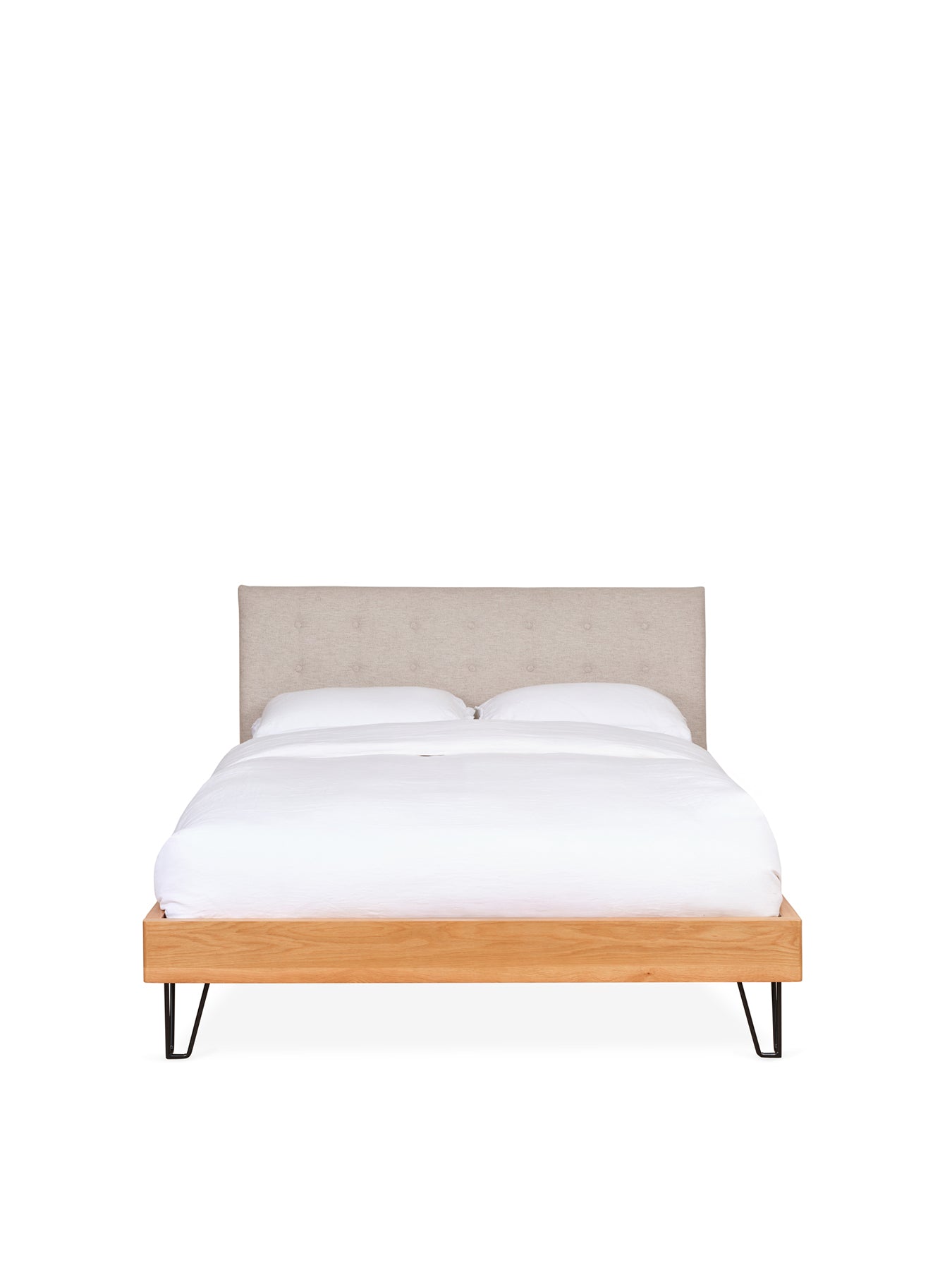 Brunel King Bed Oatmeal